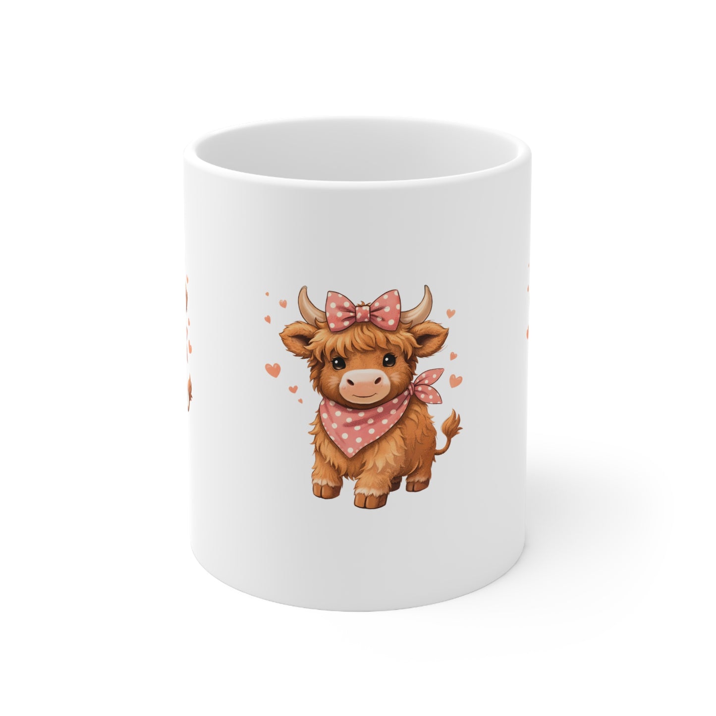 Helena's Highland Cow Ceramic Mug, Coffee Cup