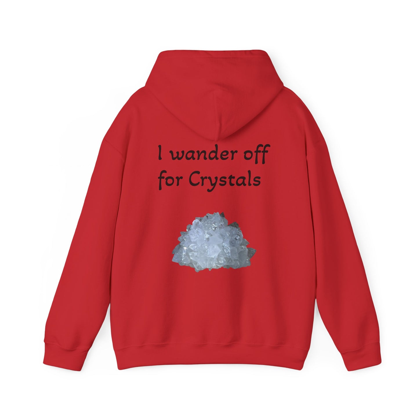 Savanna's  "Sparkle Alert: I wander off for Crystals" Adult Sweatshirt - Hooded