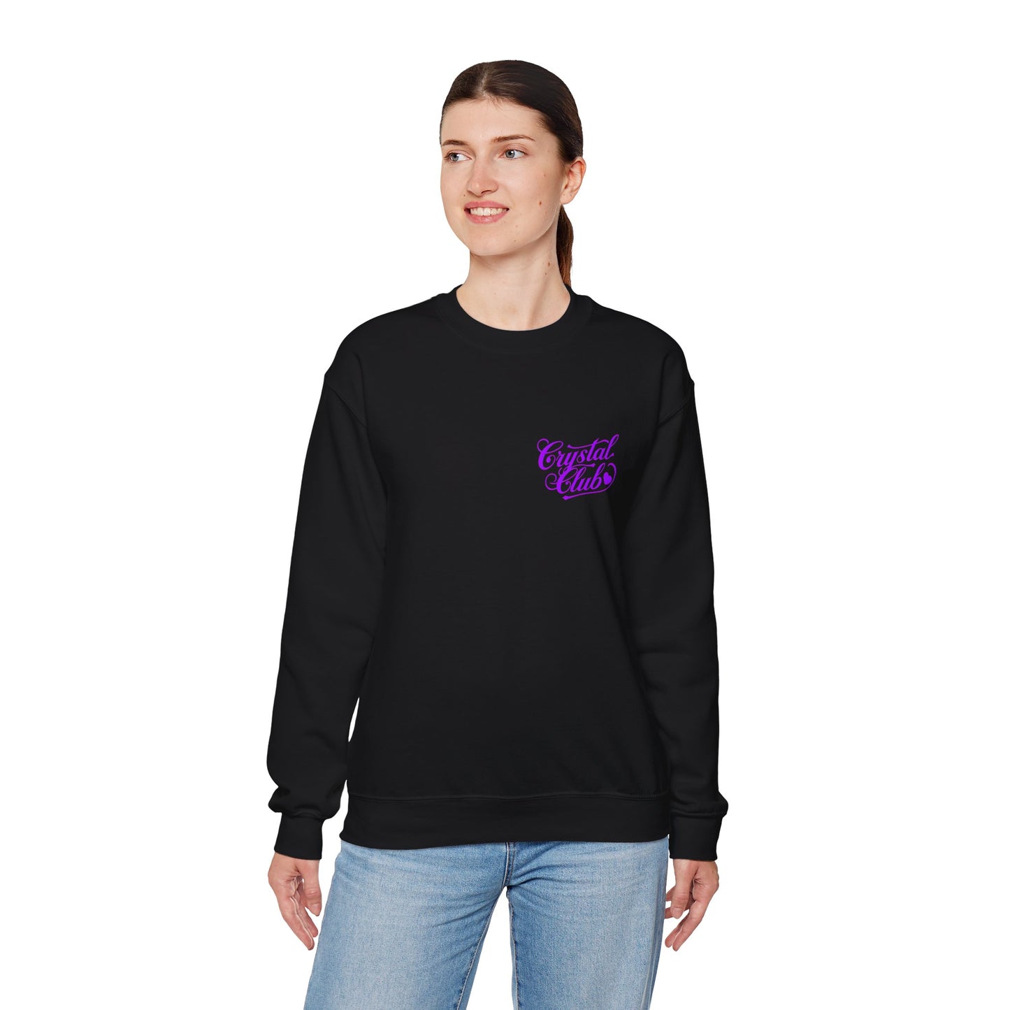 Purple Crystal Club Adult Sweatshirt - Crewneck