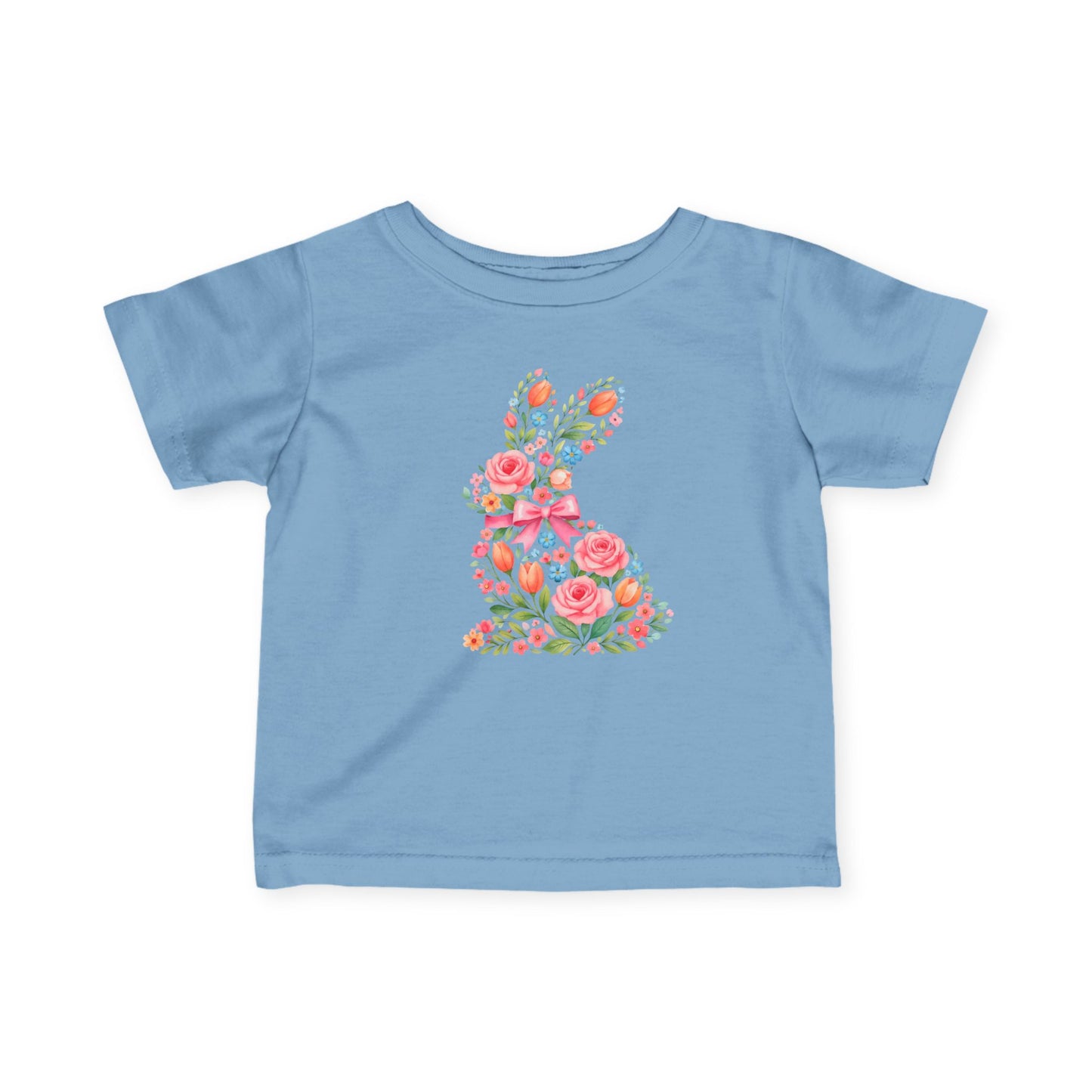 Floral Bunny Toddler Top
