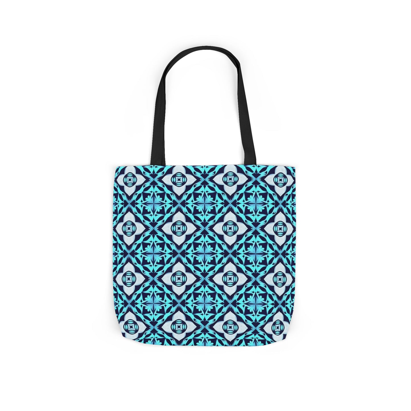 Gaia's Blue Geometric Tote Bag
