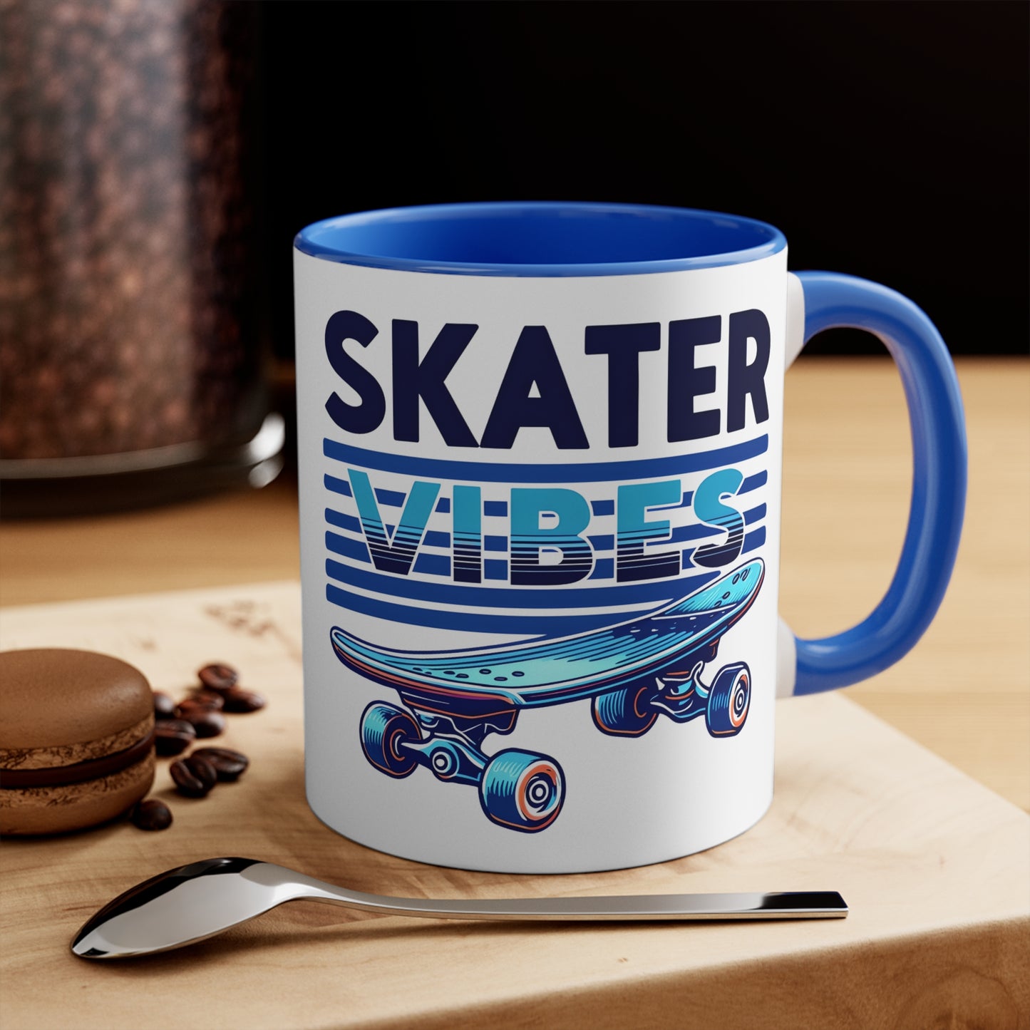 Skater Vibes Ceramic Mug, Coffee Cup