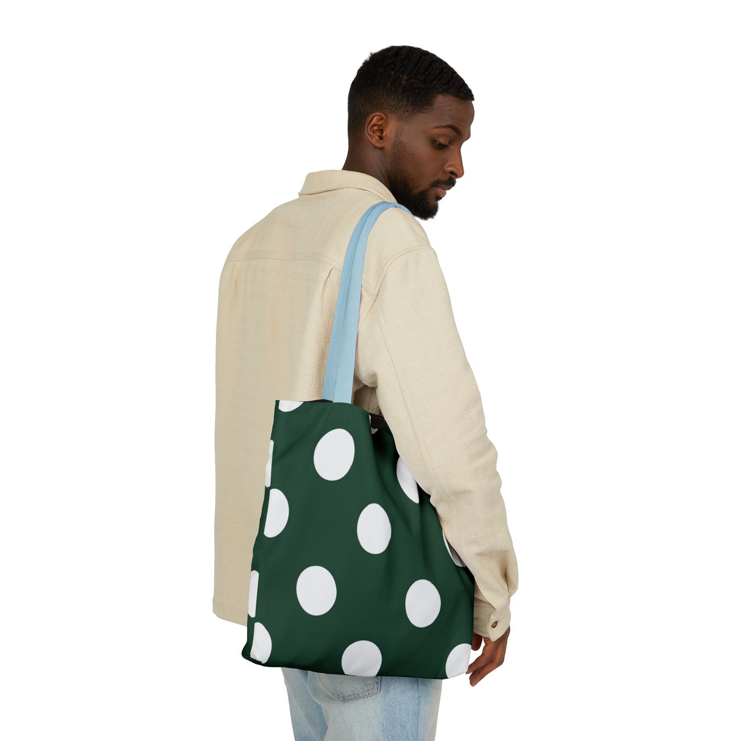 Gretel's Green Polka Dot Tote Bag