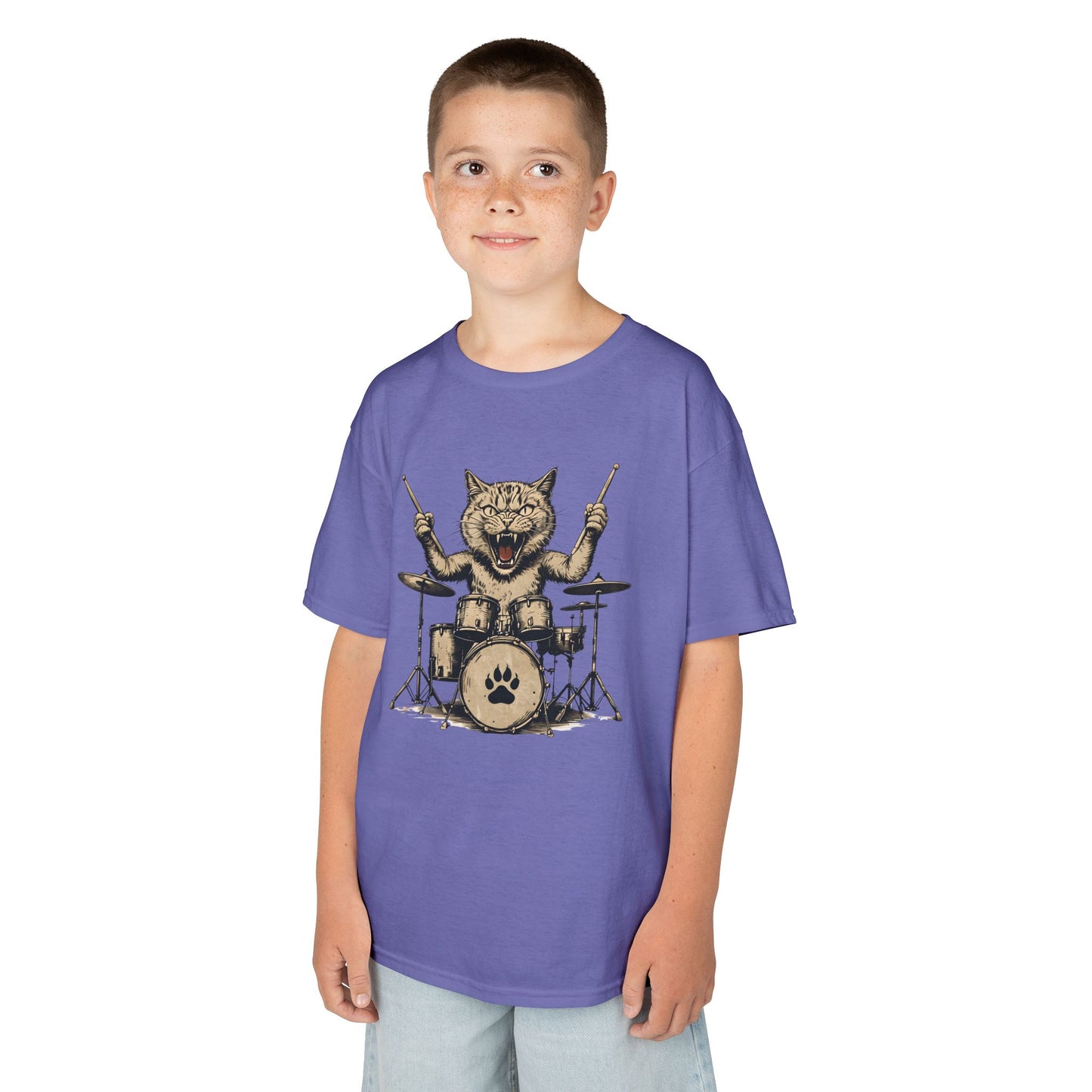 Dave's Drummer Cat Youth Top