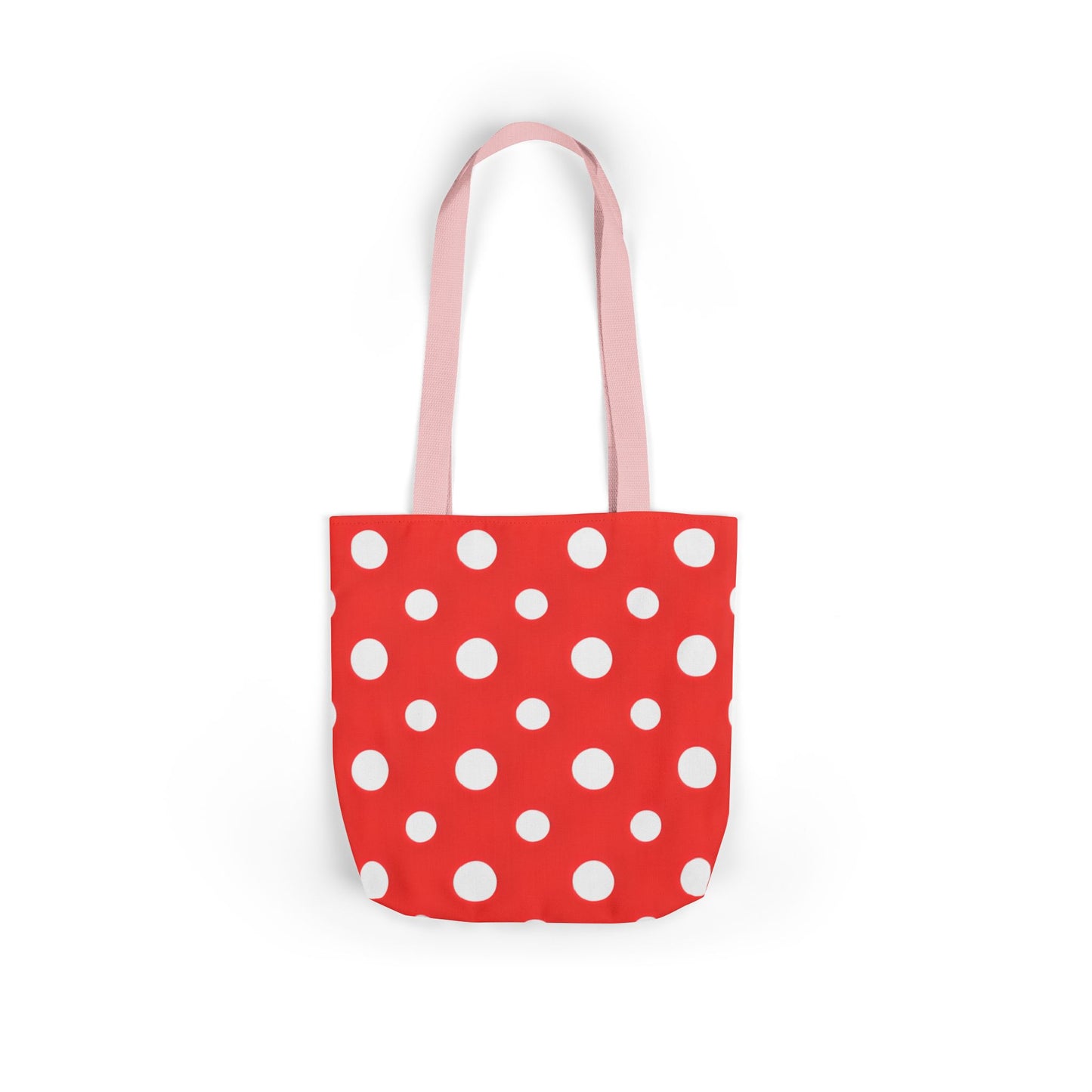 Reba's Red Polka Dot Canvas Tote Bag