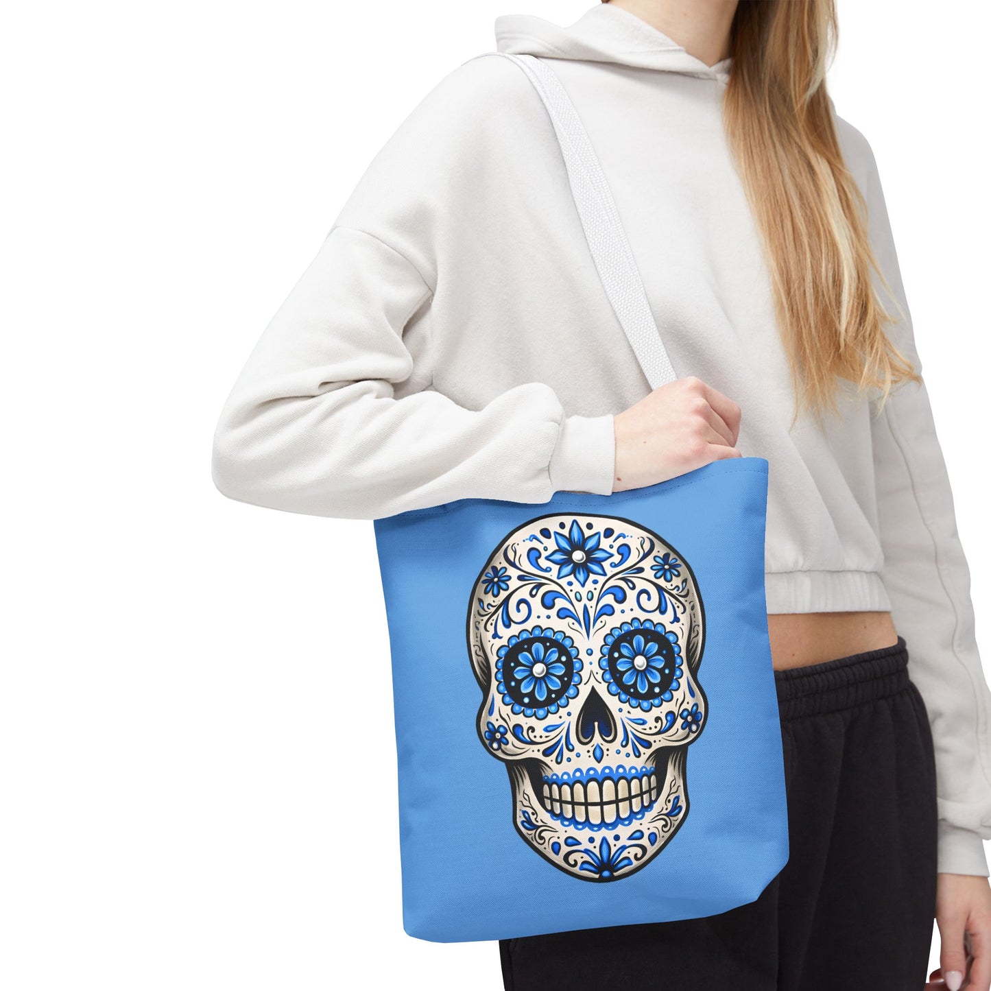Brenda's Blue Sugar Skull Tote Bag