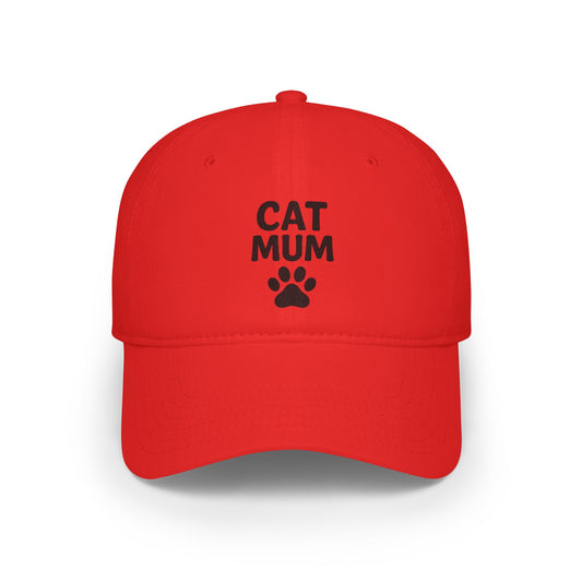 Cat Mum Low Profile Baseball Cap