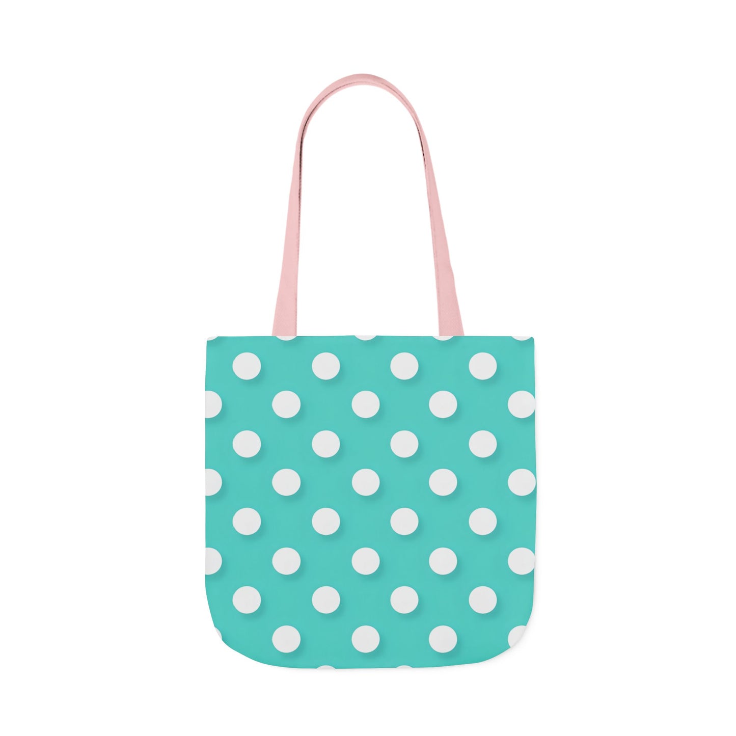 Albert's Aqua Polka Dot Tote Bag