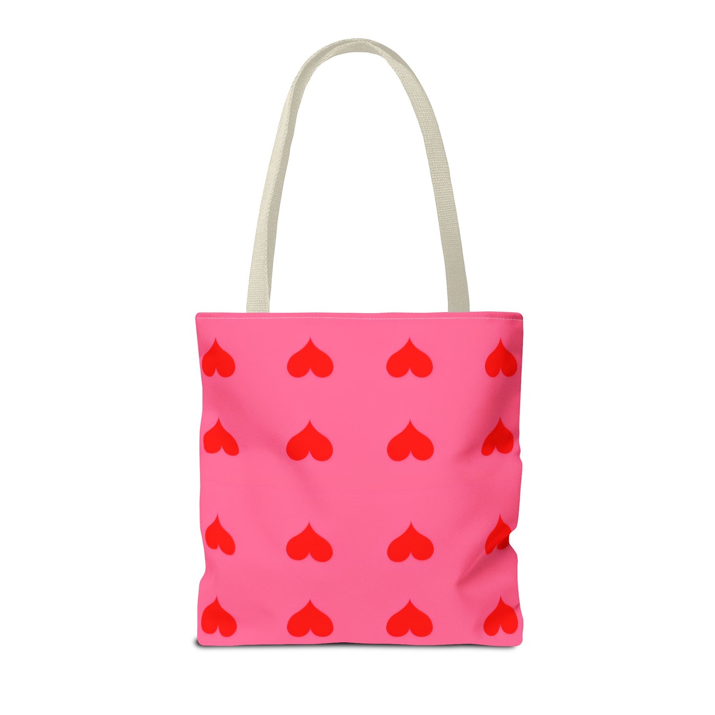 Paisley's Pink & Red Heart Tote Bag