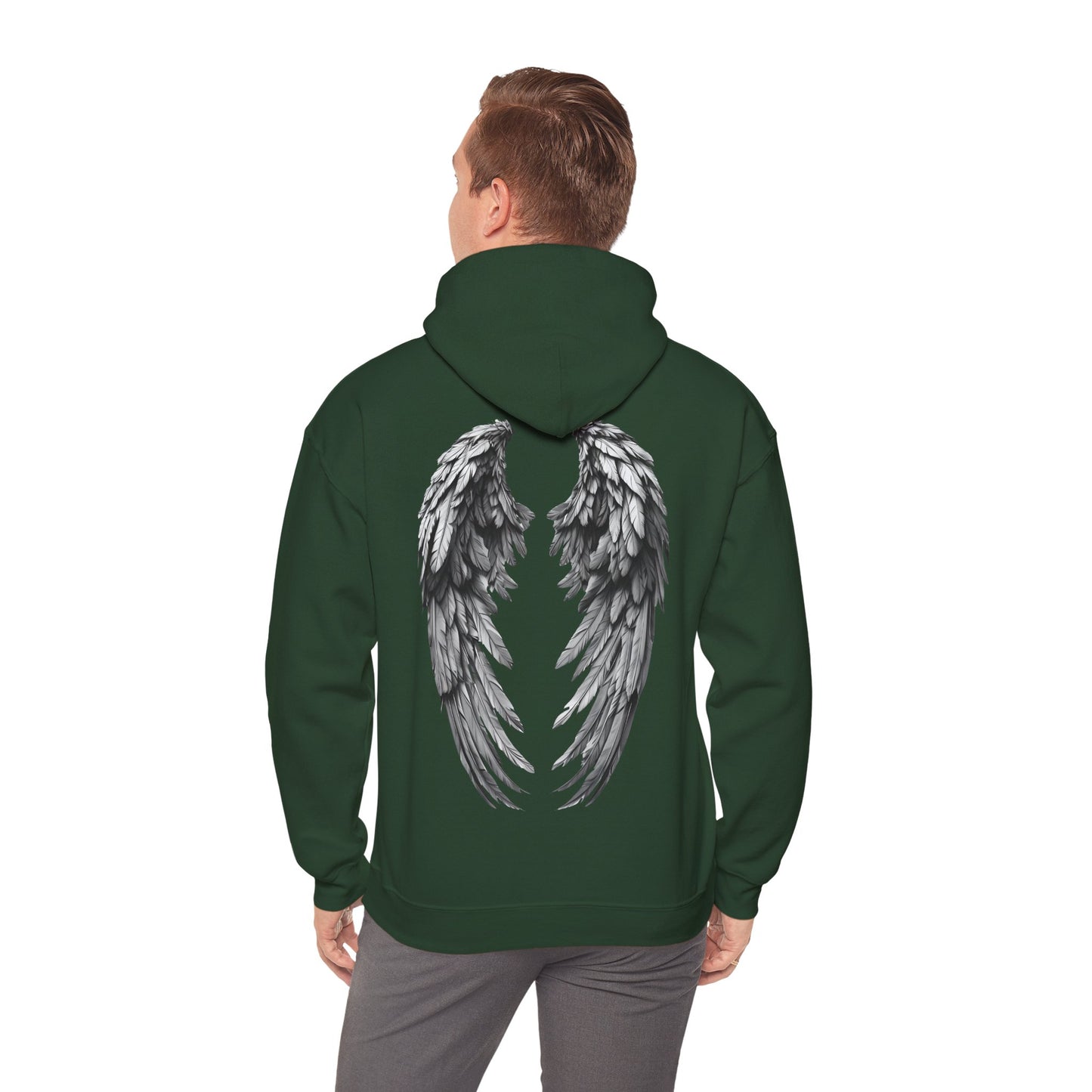 Wayne's Eagle & Wing Print Adult Sweatshirt - Hooded