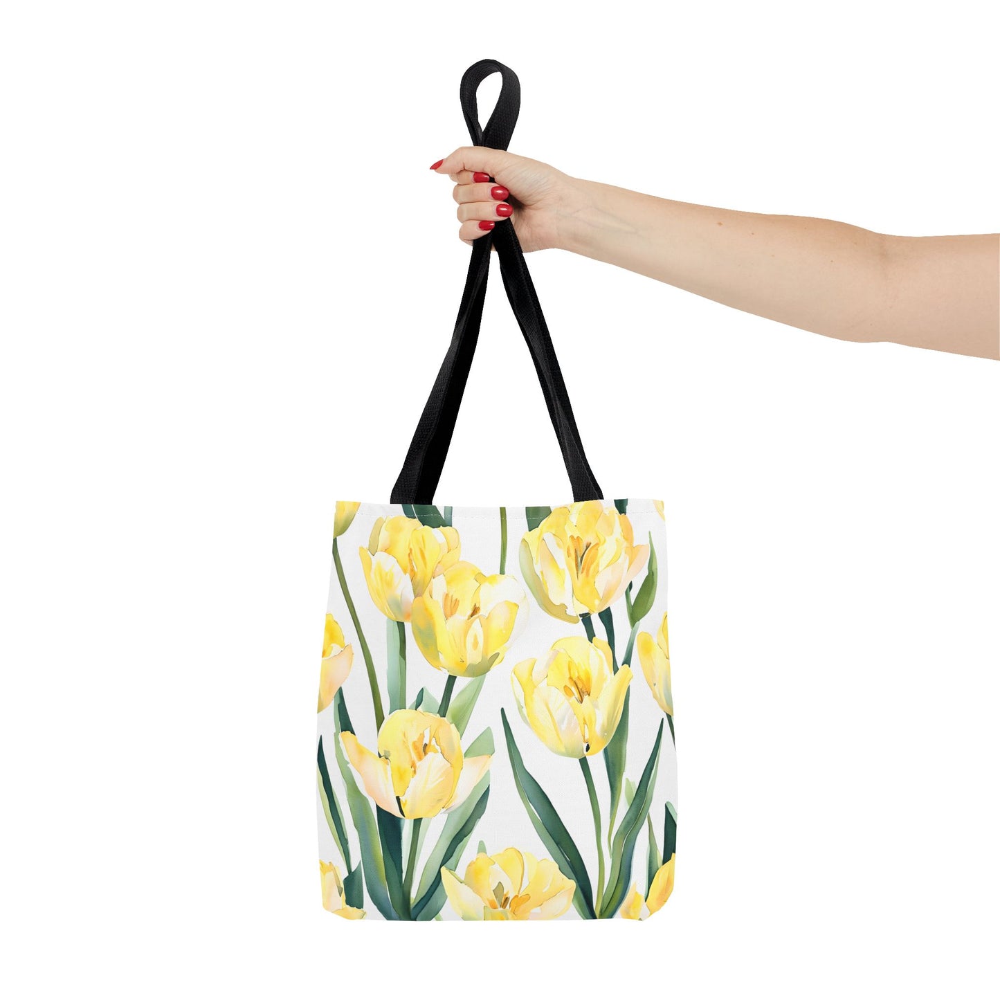Yetta's Yellow Tulip Floral Tote Bag