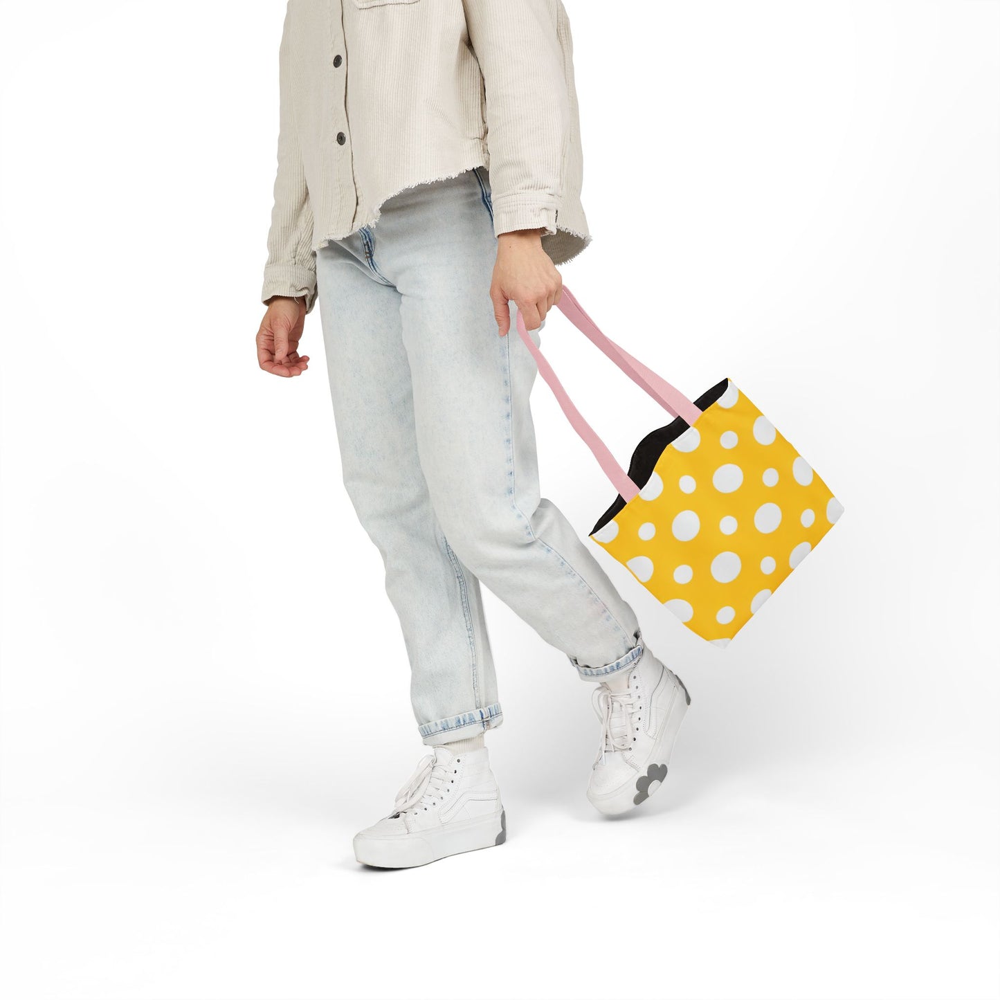 Yuki's Yellow Polka Dot Tote Bag