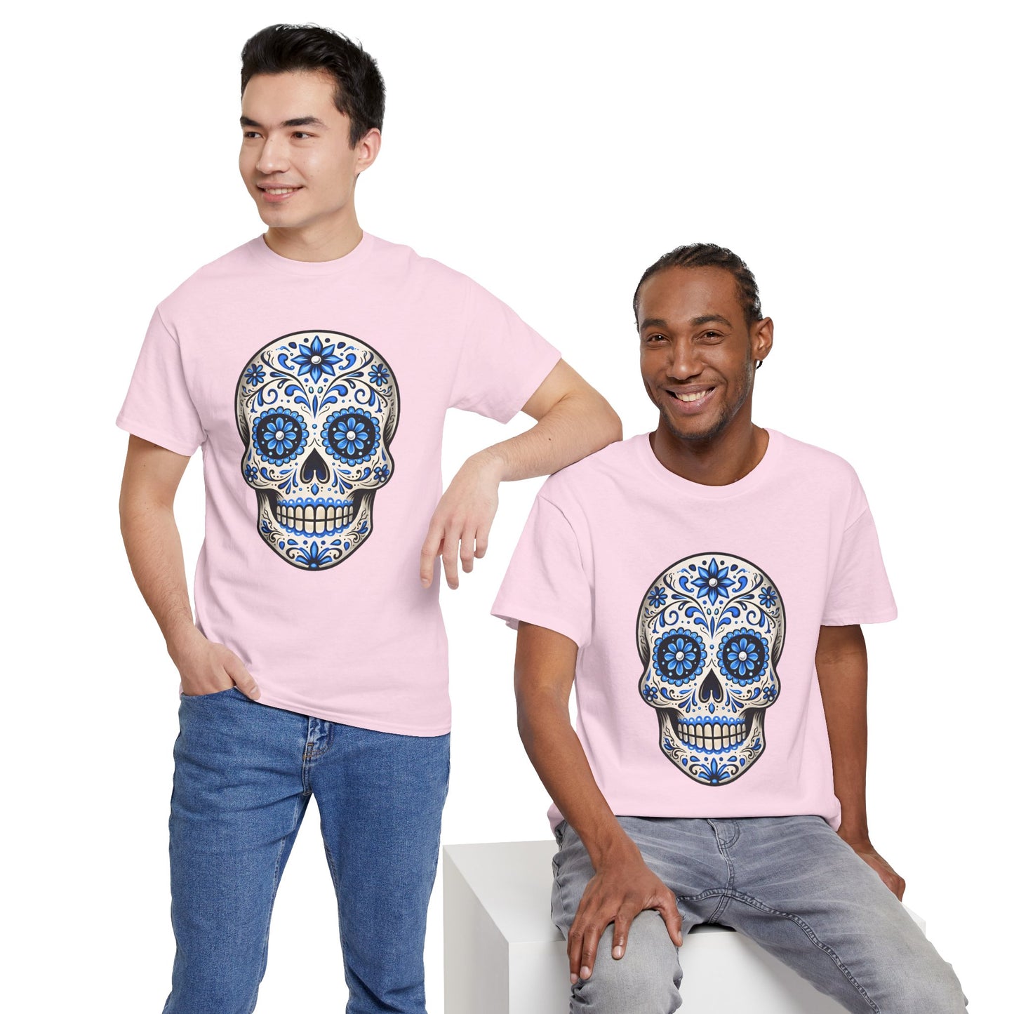Bea's Blue Sugar Skull Adult Shirt