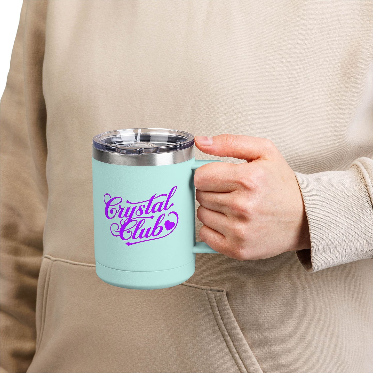 Purple Crystal Club Coffee Mug Tumbler