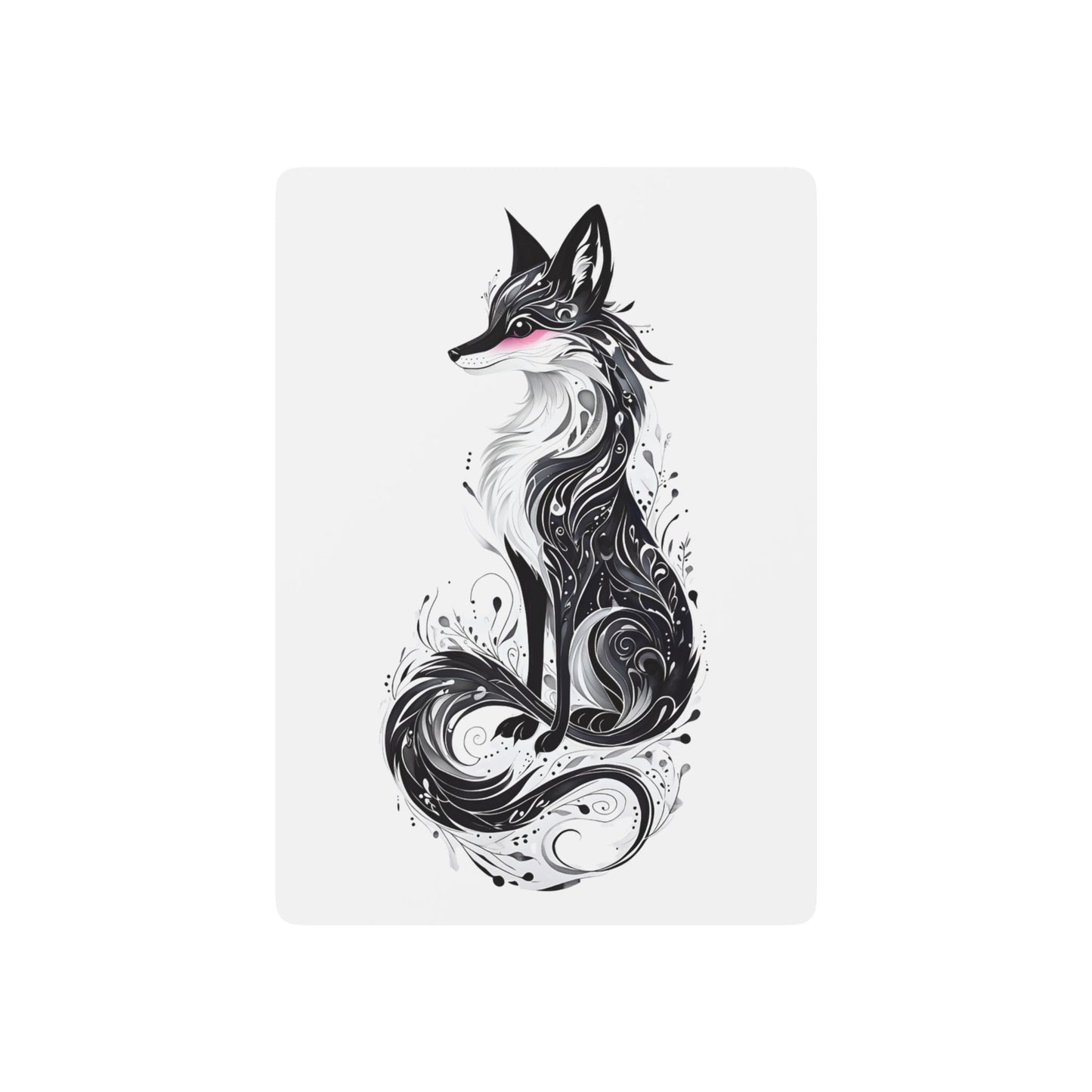 Artistic Fox Playing Cards