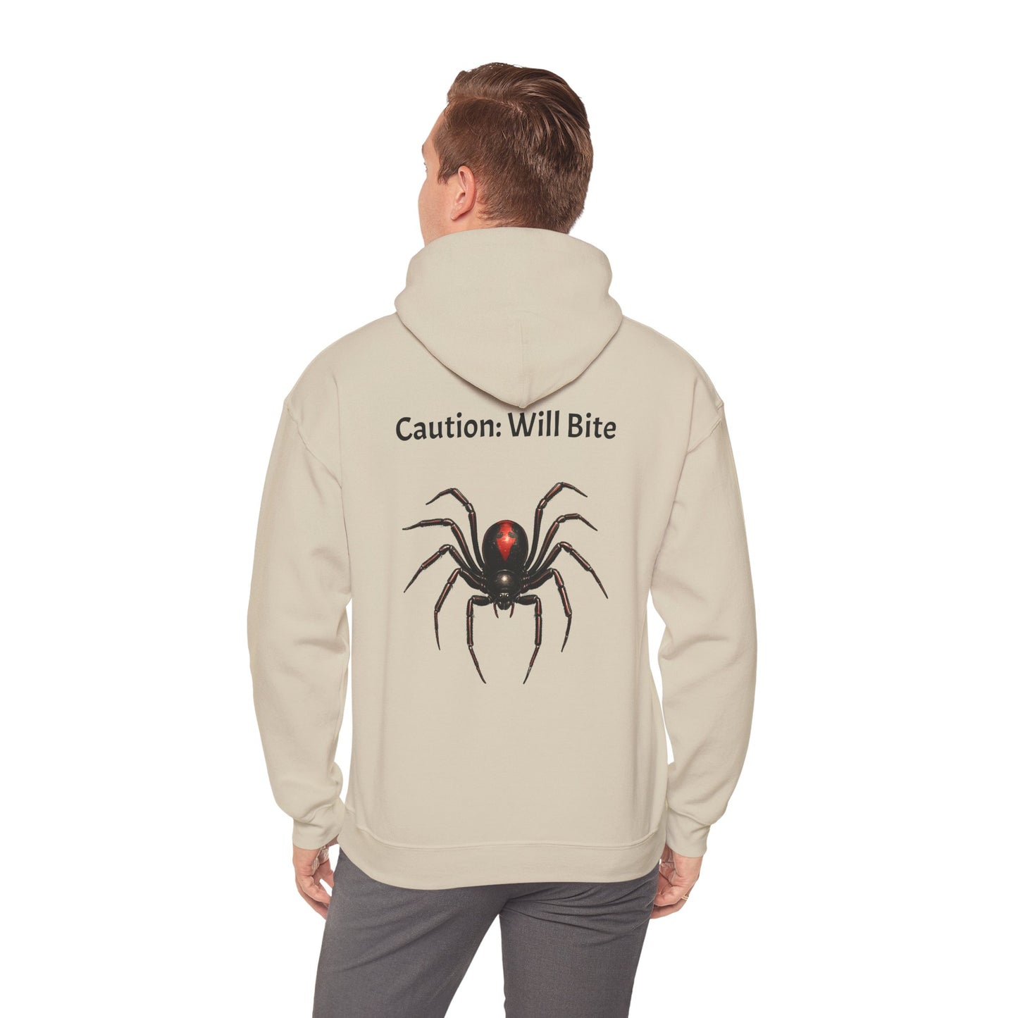 Casper's Caution: Will Bite Adult Sweatshirt - Hooded