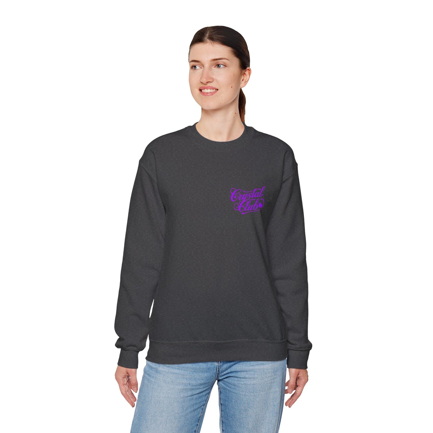 Purple Crystal Club Adult Sweatshirt - Crewneck