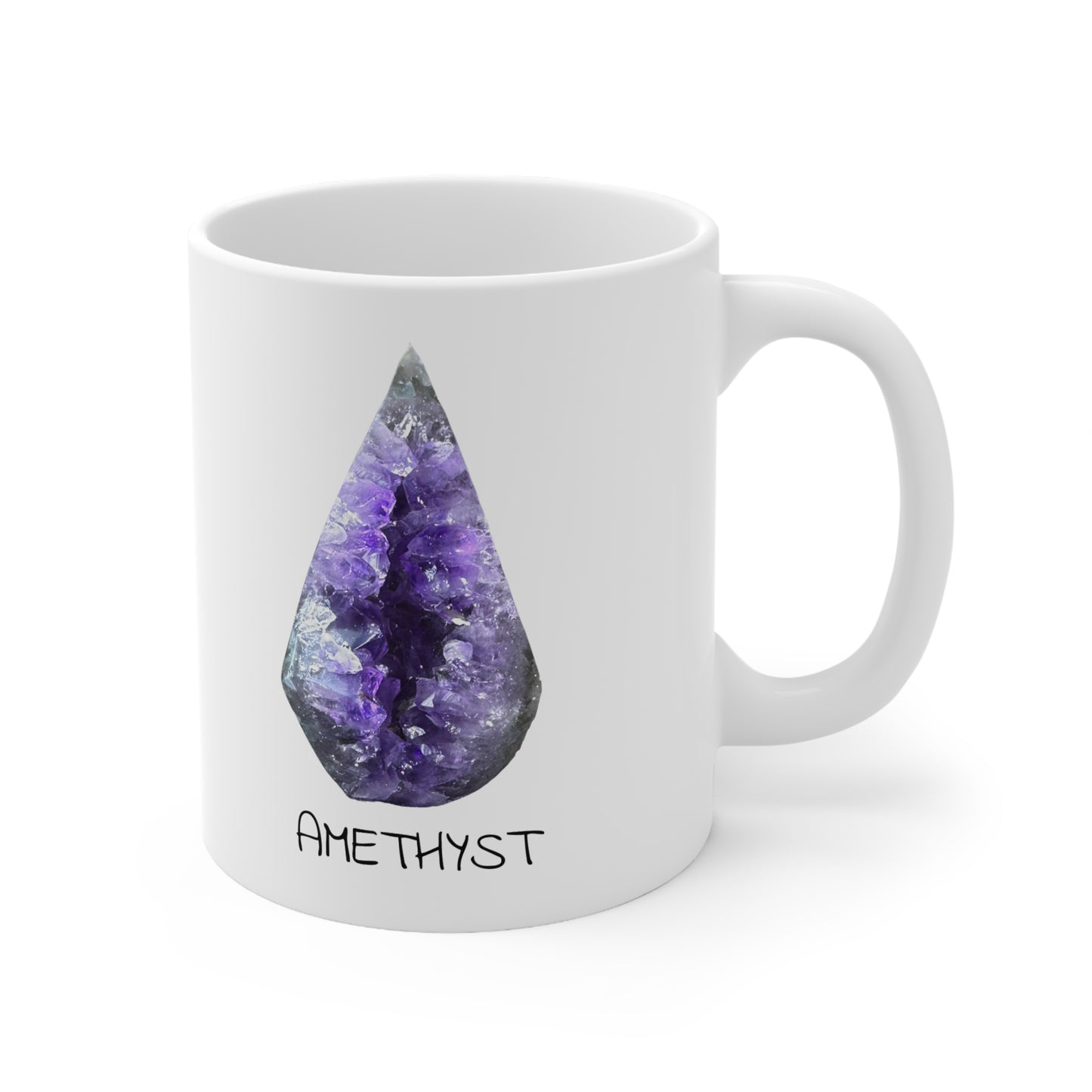 Aidan's Amethyst Crystal Collection Ceramic Mug, Coffee Cup