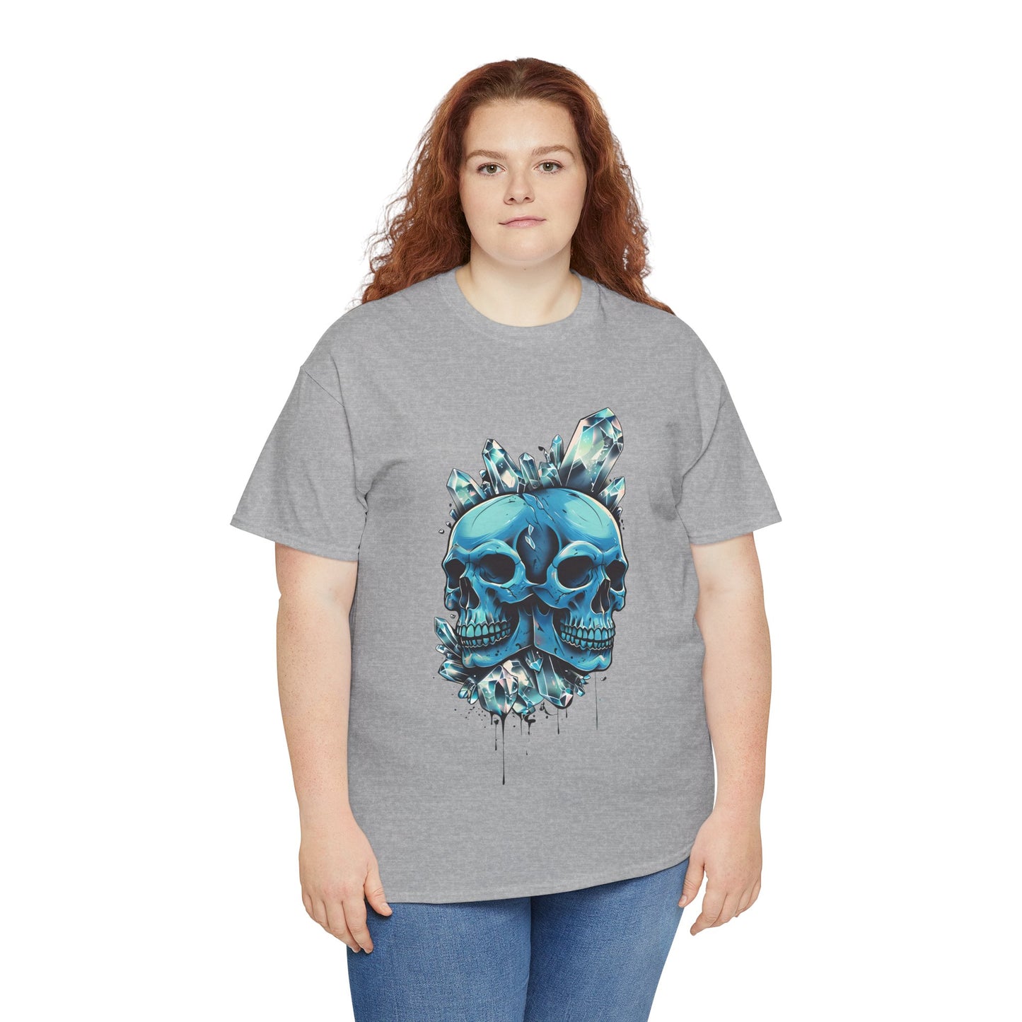 Buzz's Blue Double Skull Adult Shirt