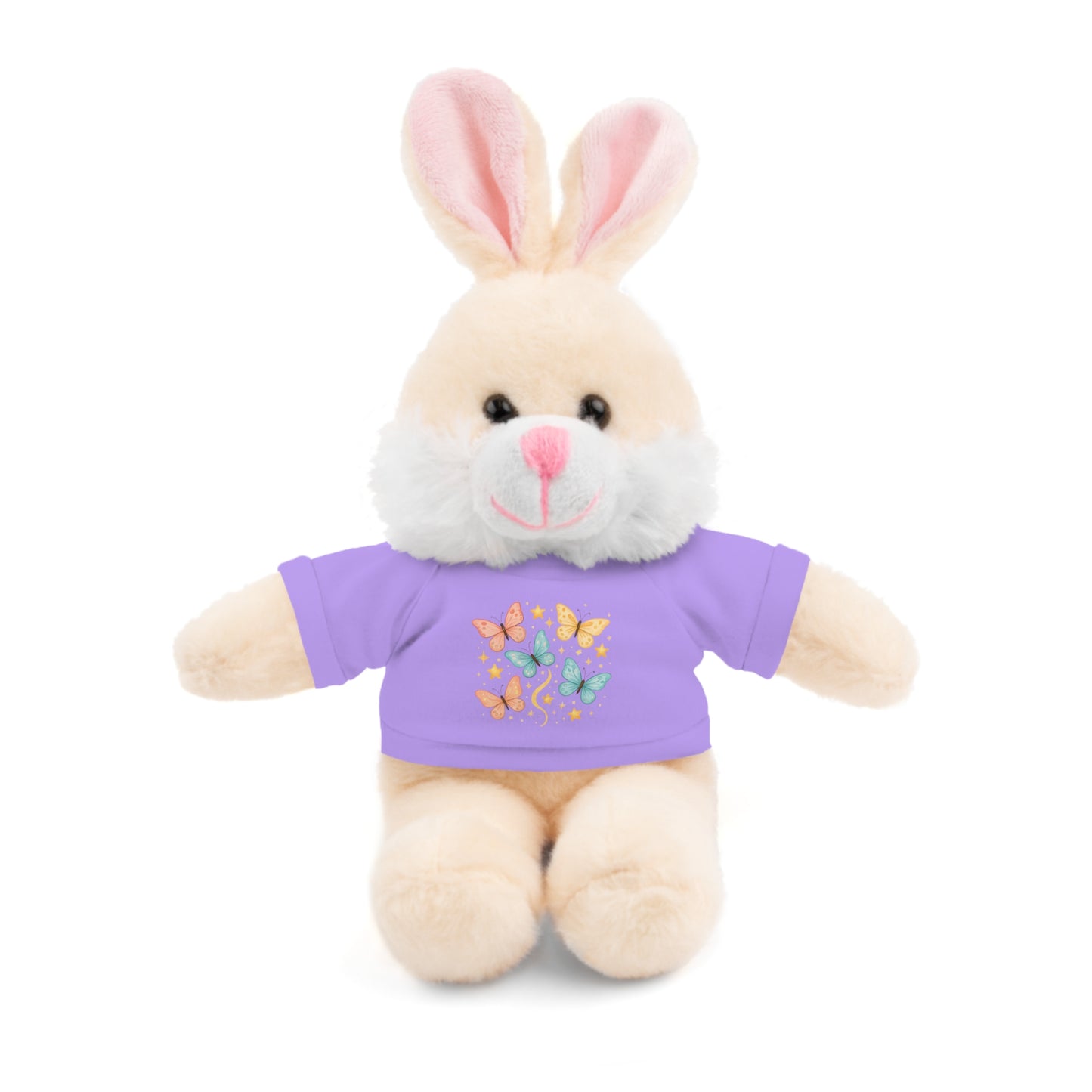 Butterfly & Stars Tee on Plush Animals
