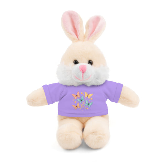 Butterfly & Stars Tee on Plush Animals