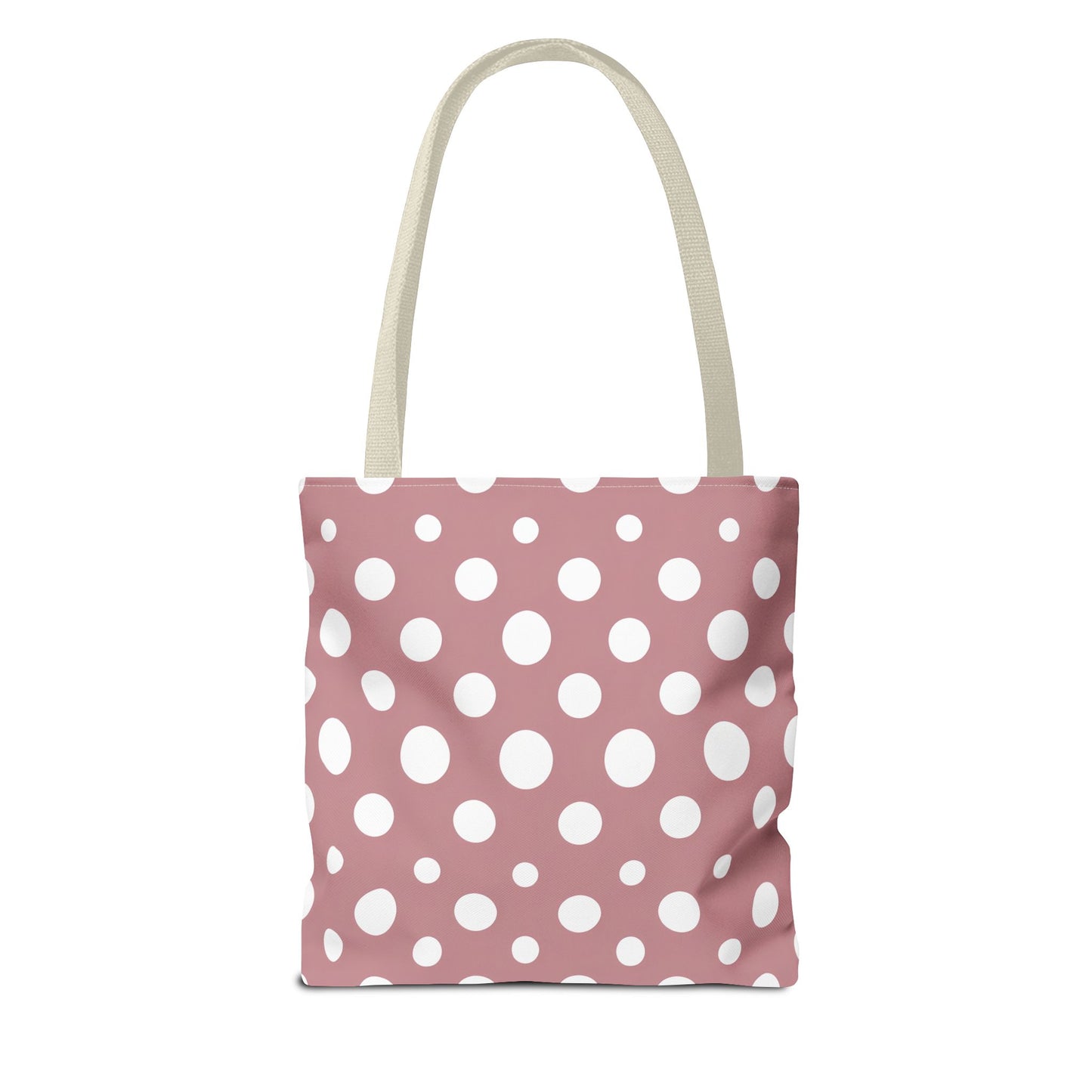 Chic Pink Polka Dot Tote Bag