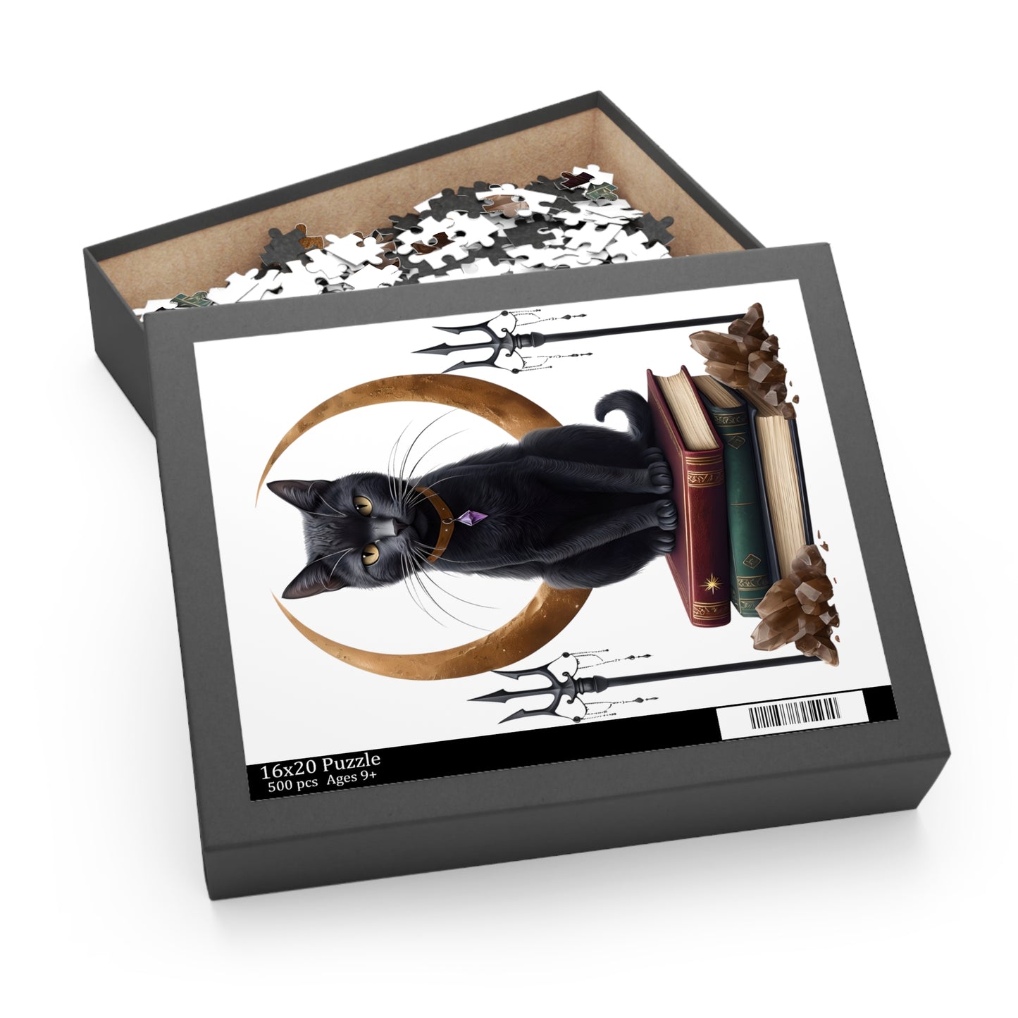Mystic Black Cat 500 Piece Jigsaw Puzzle