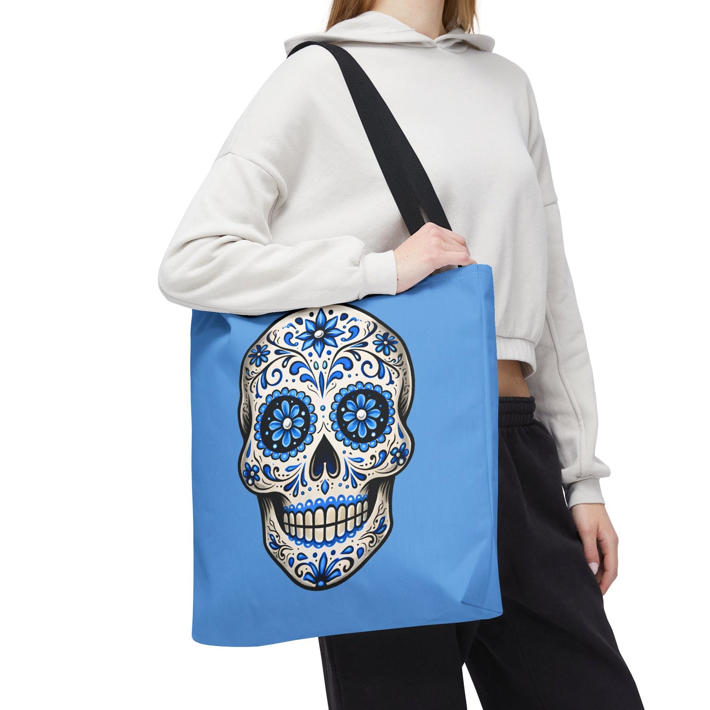 Brenda's Blue Sugar Skull Tote Bag