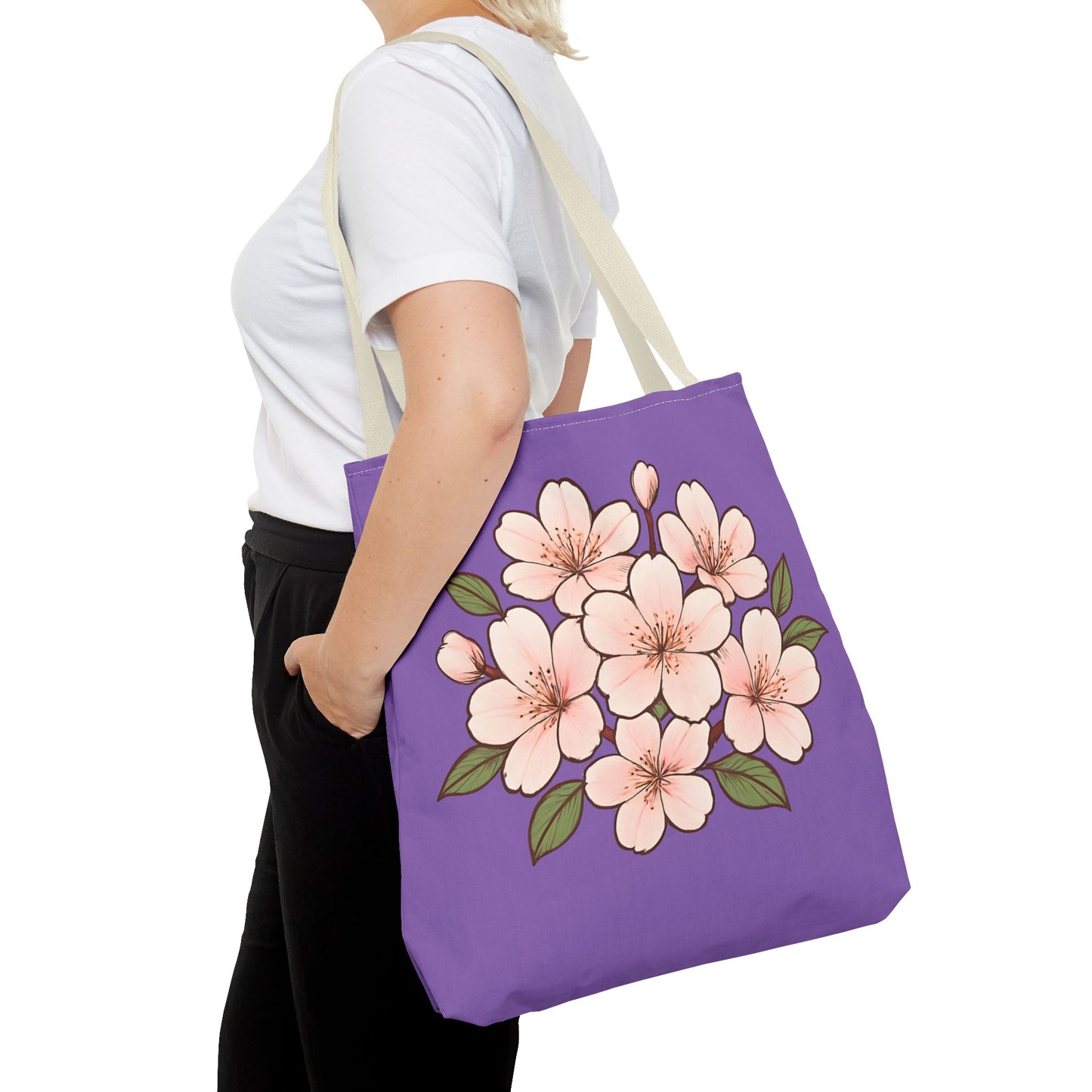 Pedro's Purple Cherry Blossom Tote Bag