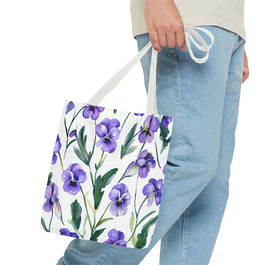 Perry's Pansy Floral Tote Bag