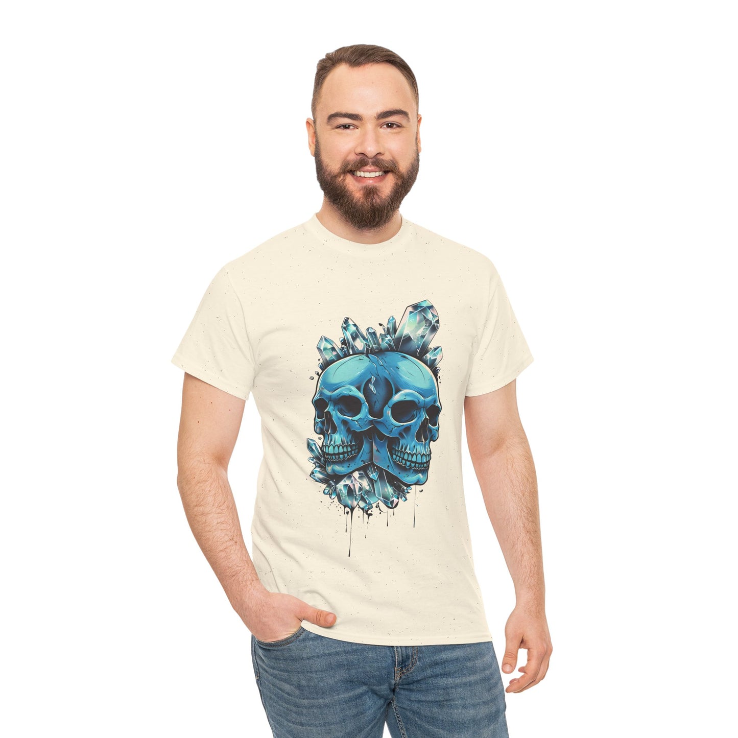 Buzz's Blue Double Skull Adult Shirt
