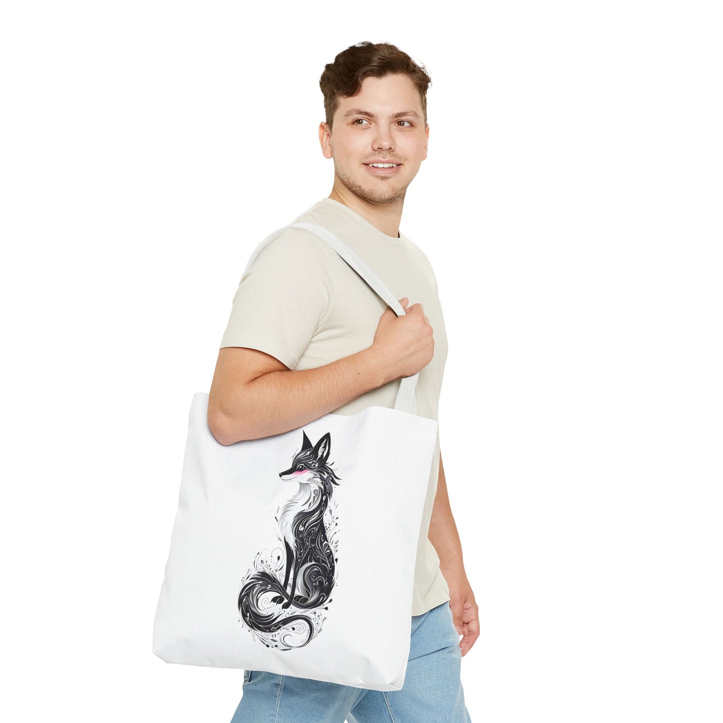 Mystic Black Fox Tote Bag