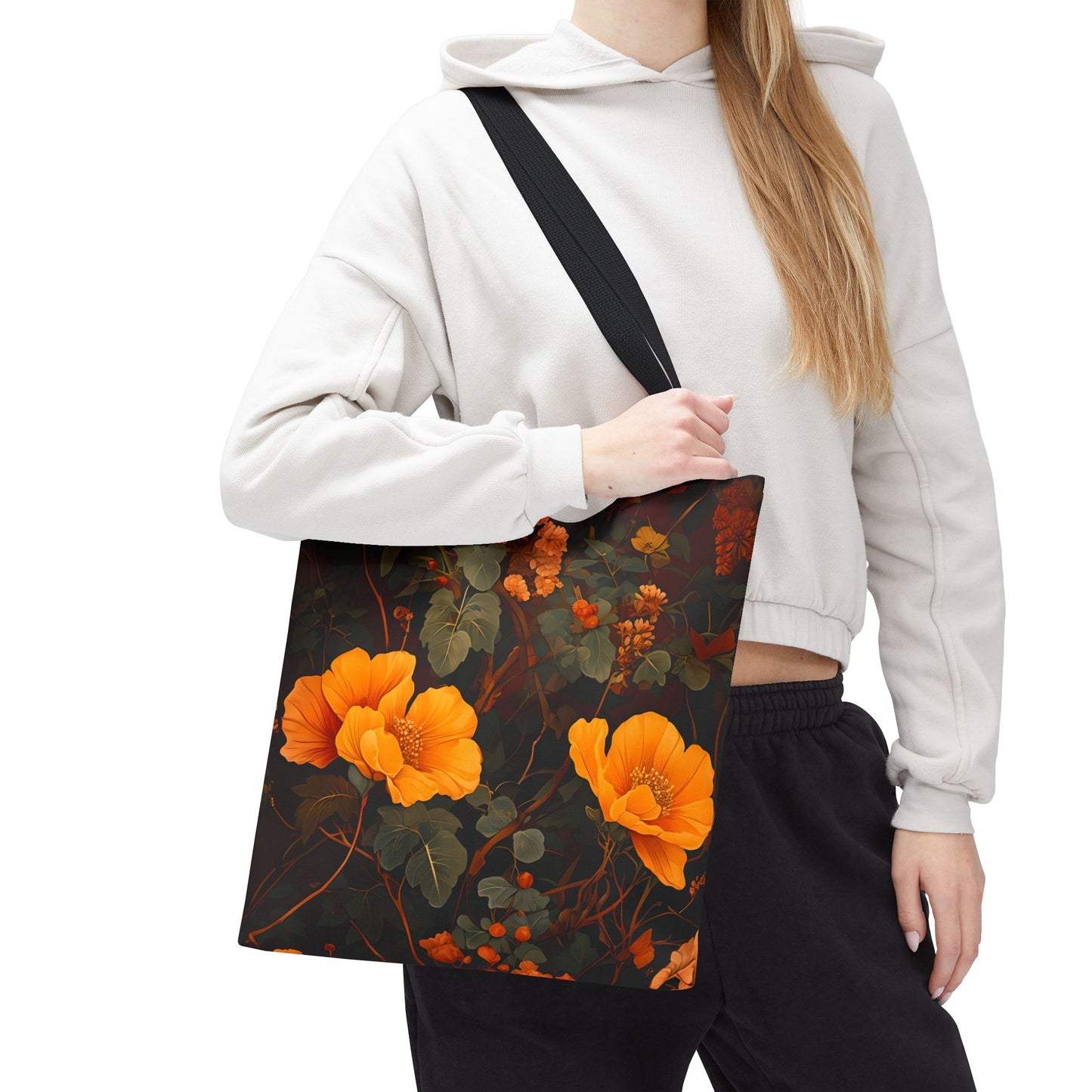 Gene's Golden Floral Tote Bag