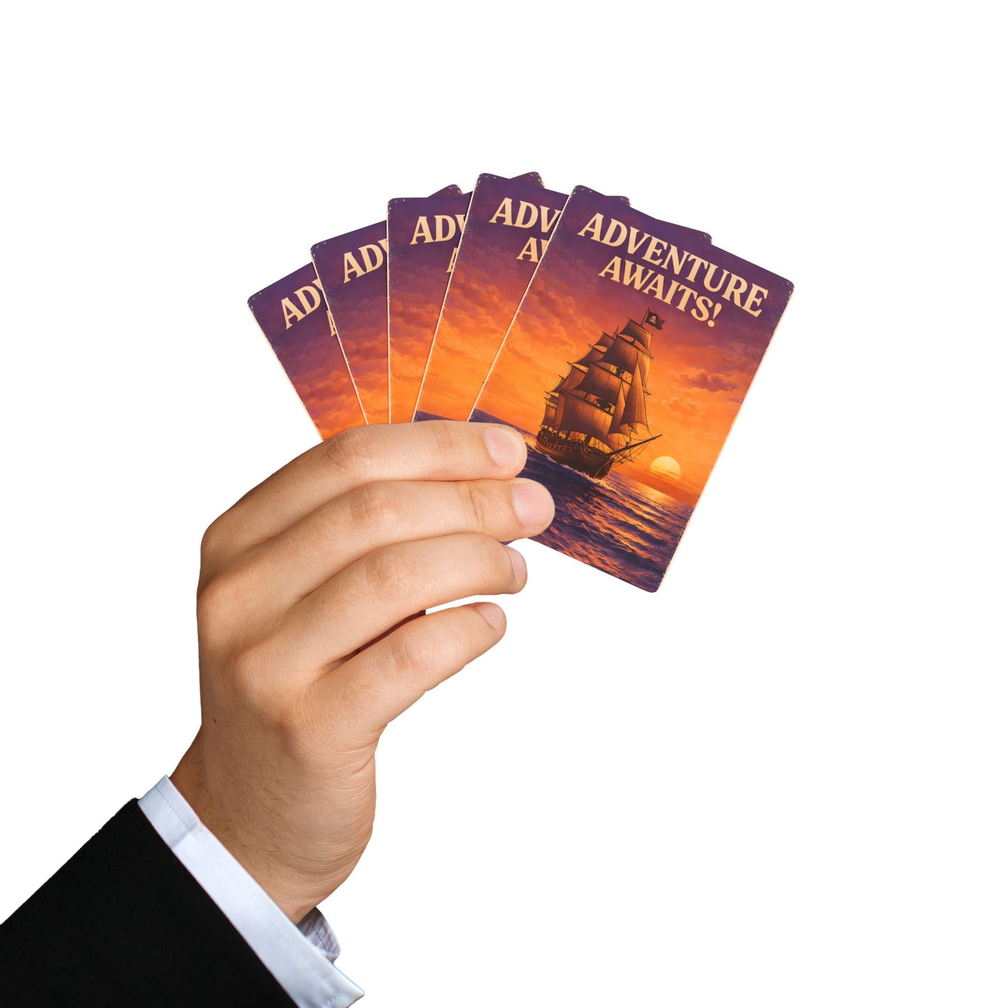 Adventure Awaits Pirate Ship Playing Cards