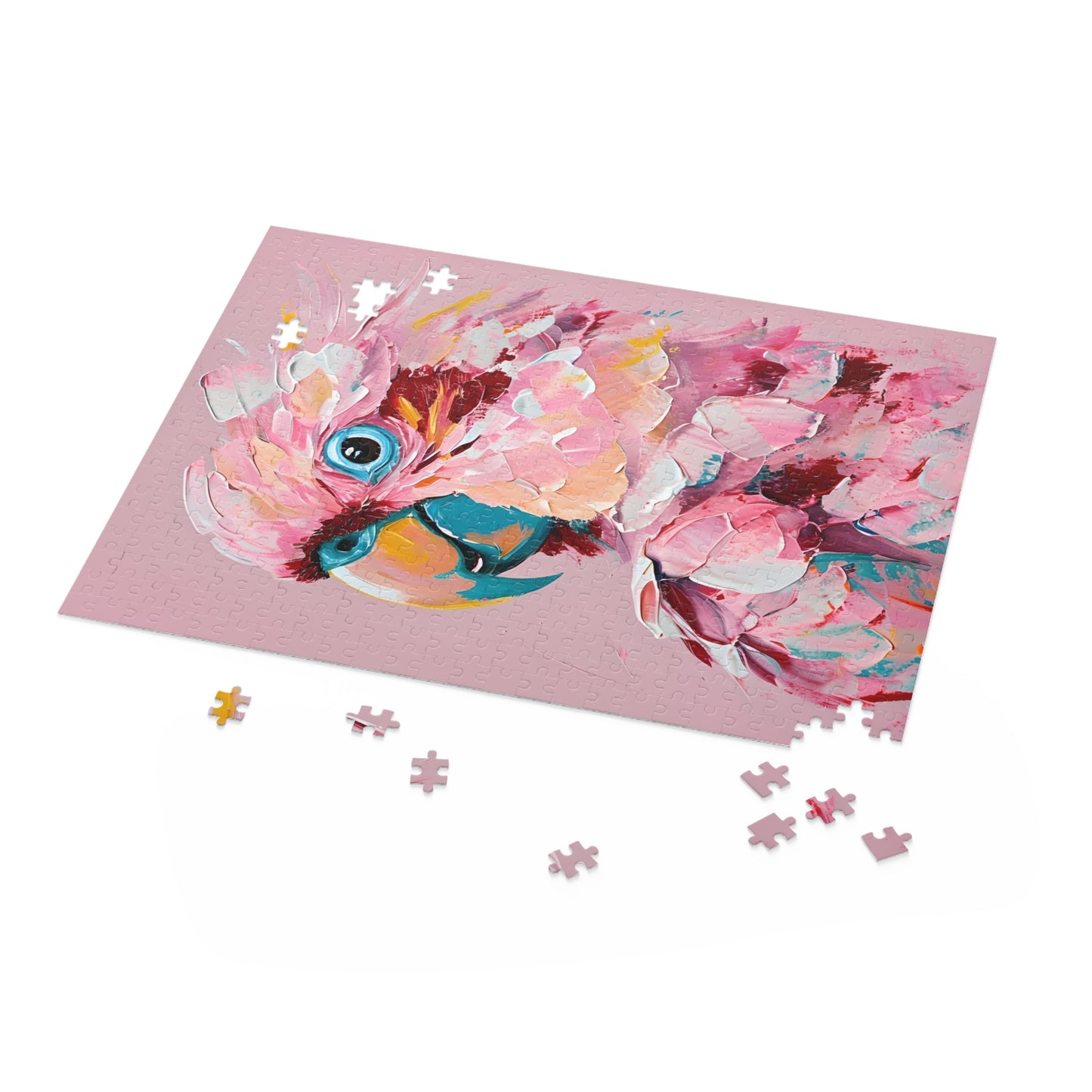 Pink Parrot 500 Piece Jigsaw Puzzle