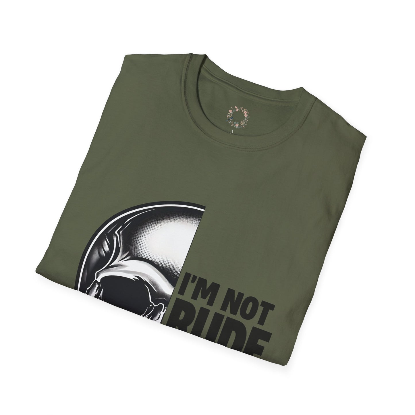 Rod's Rude Skull Graphic Adult Shirt