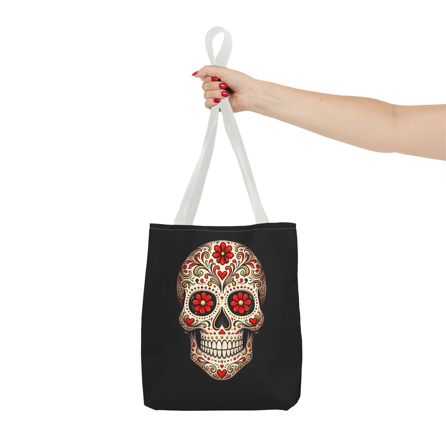 Ruby's Red Sugar Skull Tote Bag