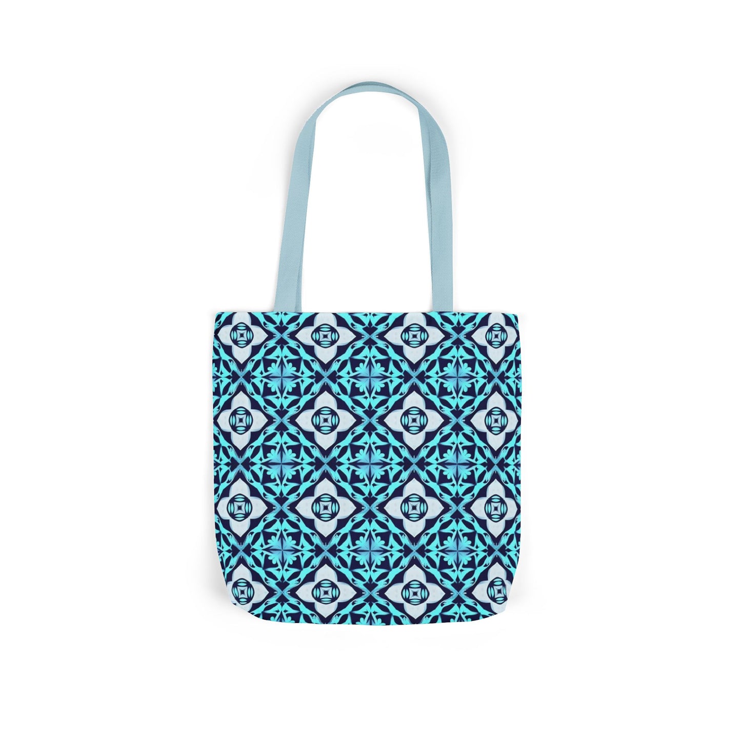 Gaia's Blue Geometric Tote Bag