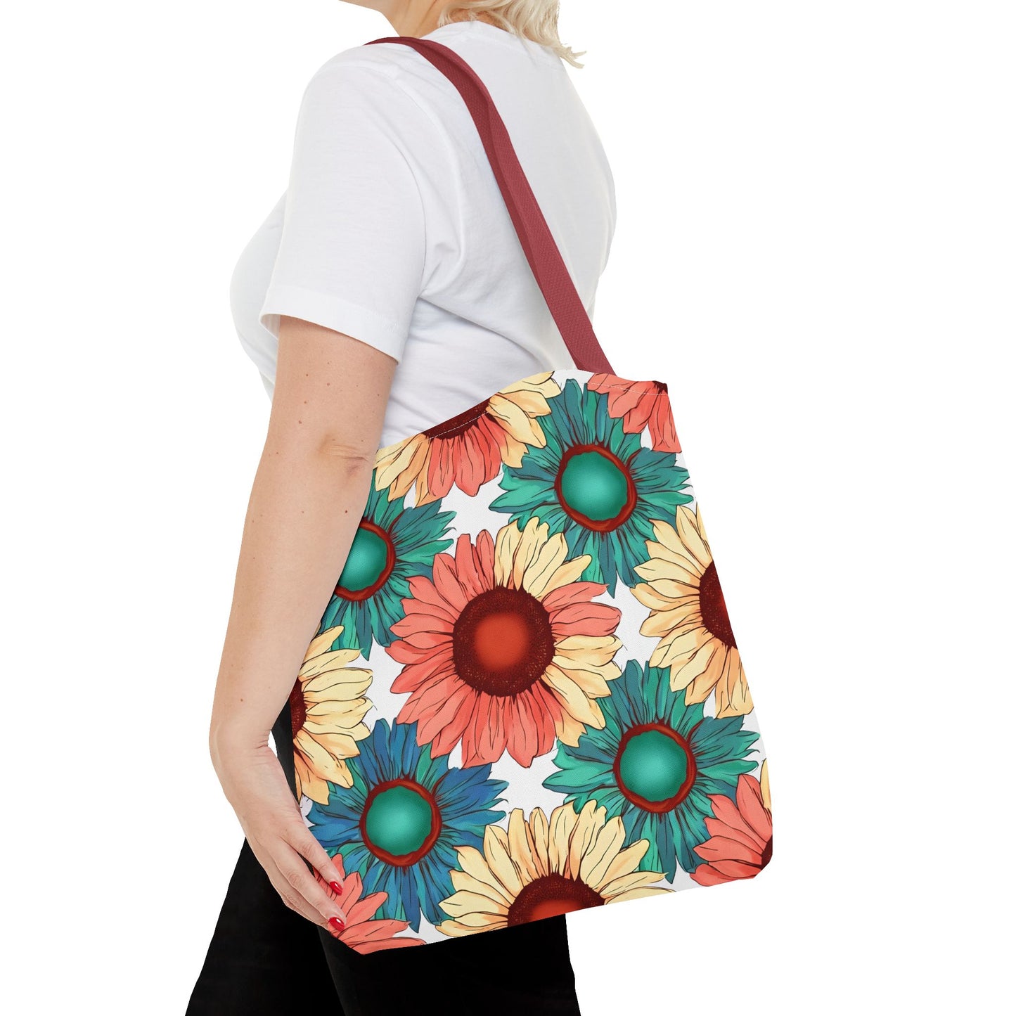 Coco's Colorful Sunflower Tote Bag