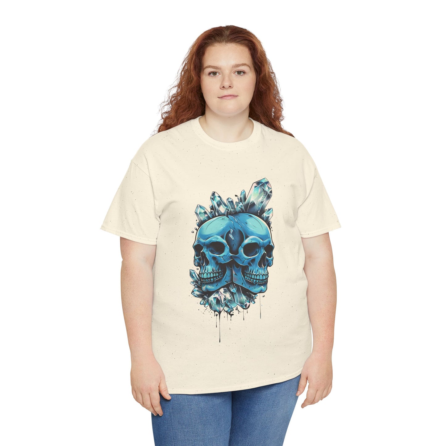 Buzz's Blue Double Skull Adult Shirt
