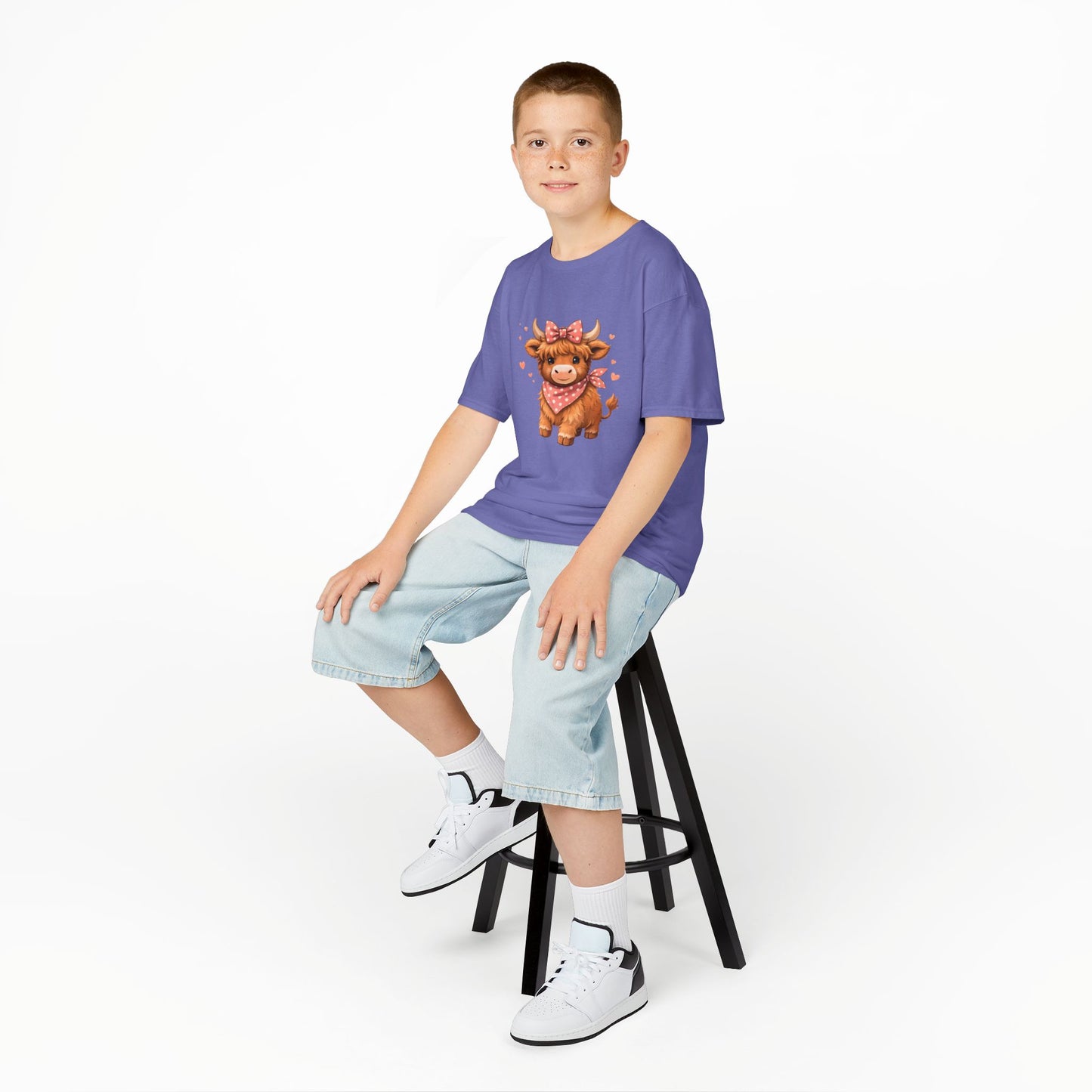 Harley's Highland Cow Youth Top