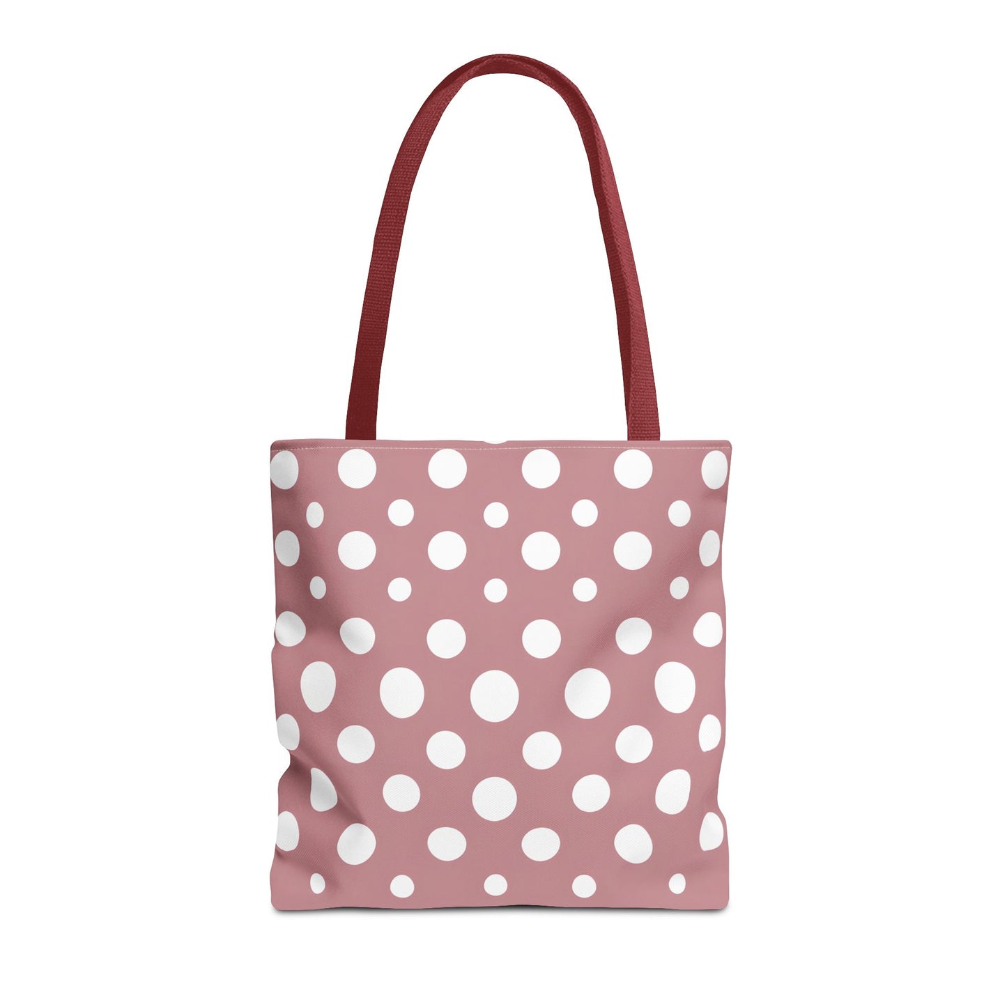 Chic Pink Polka Dot Tote Bag
