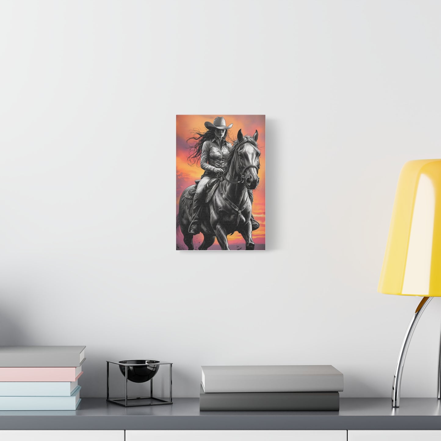 Katy - Western Cowgirl Wall Art Canvas