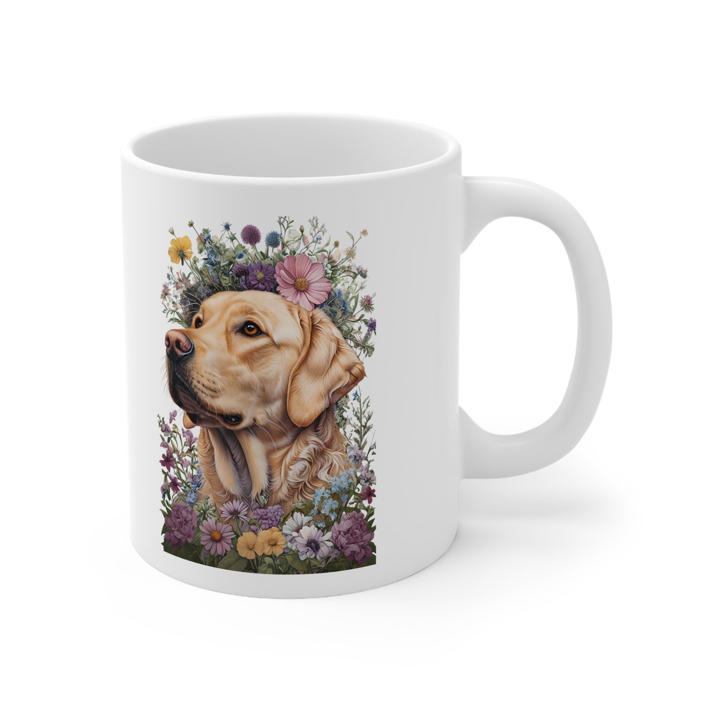 Golden Retriever Ceramic Mug, Coffee Cup