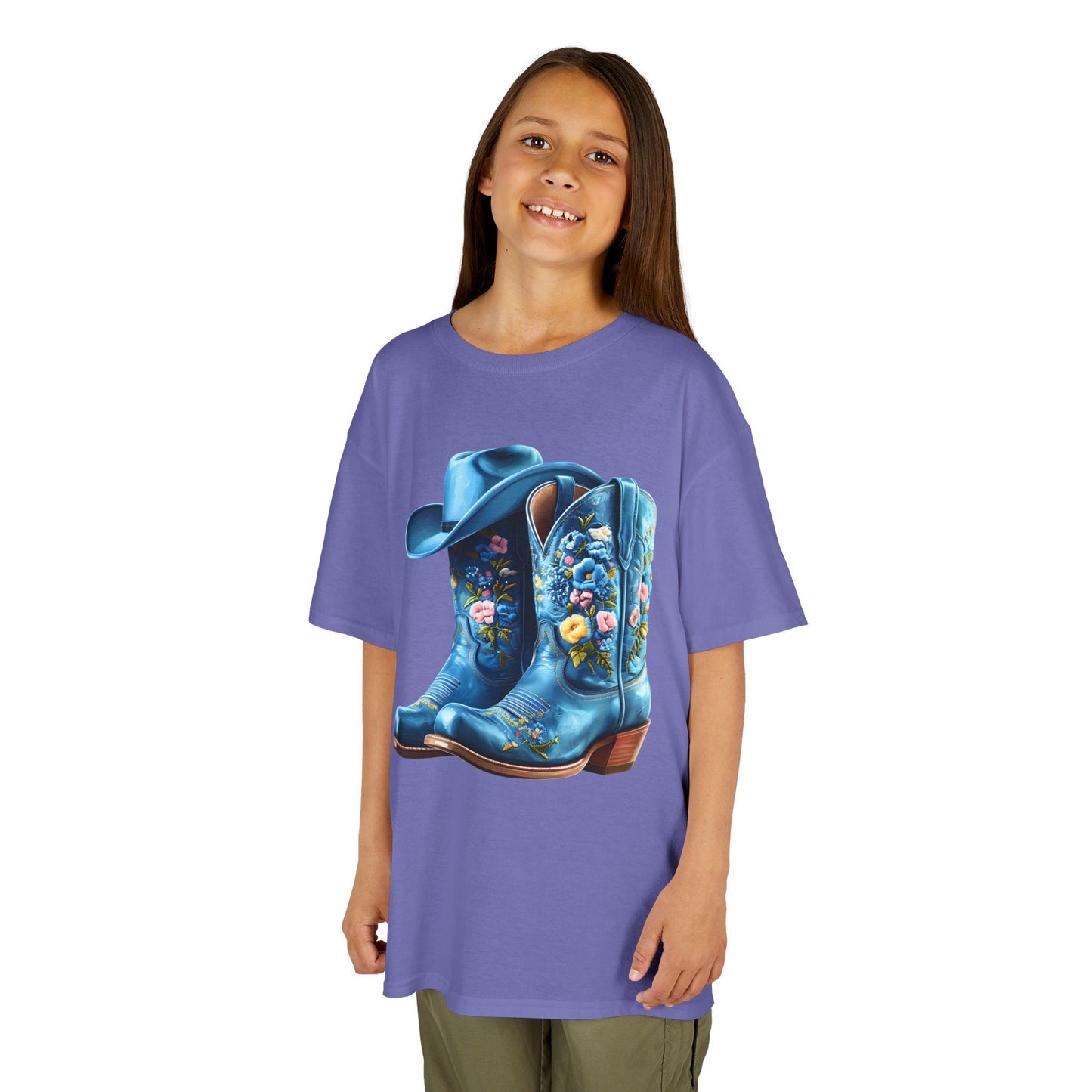 Kia's Cowboy Boots Youth Top