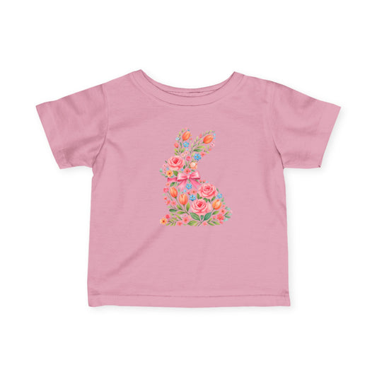 Floral Bunny Toddler Top