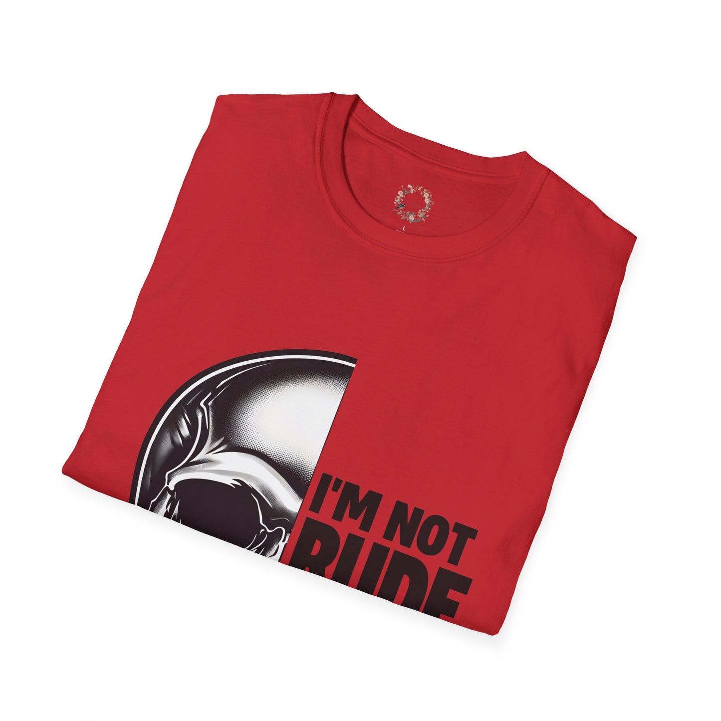 Rod's Rude Skull Graphic Adult Shirt