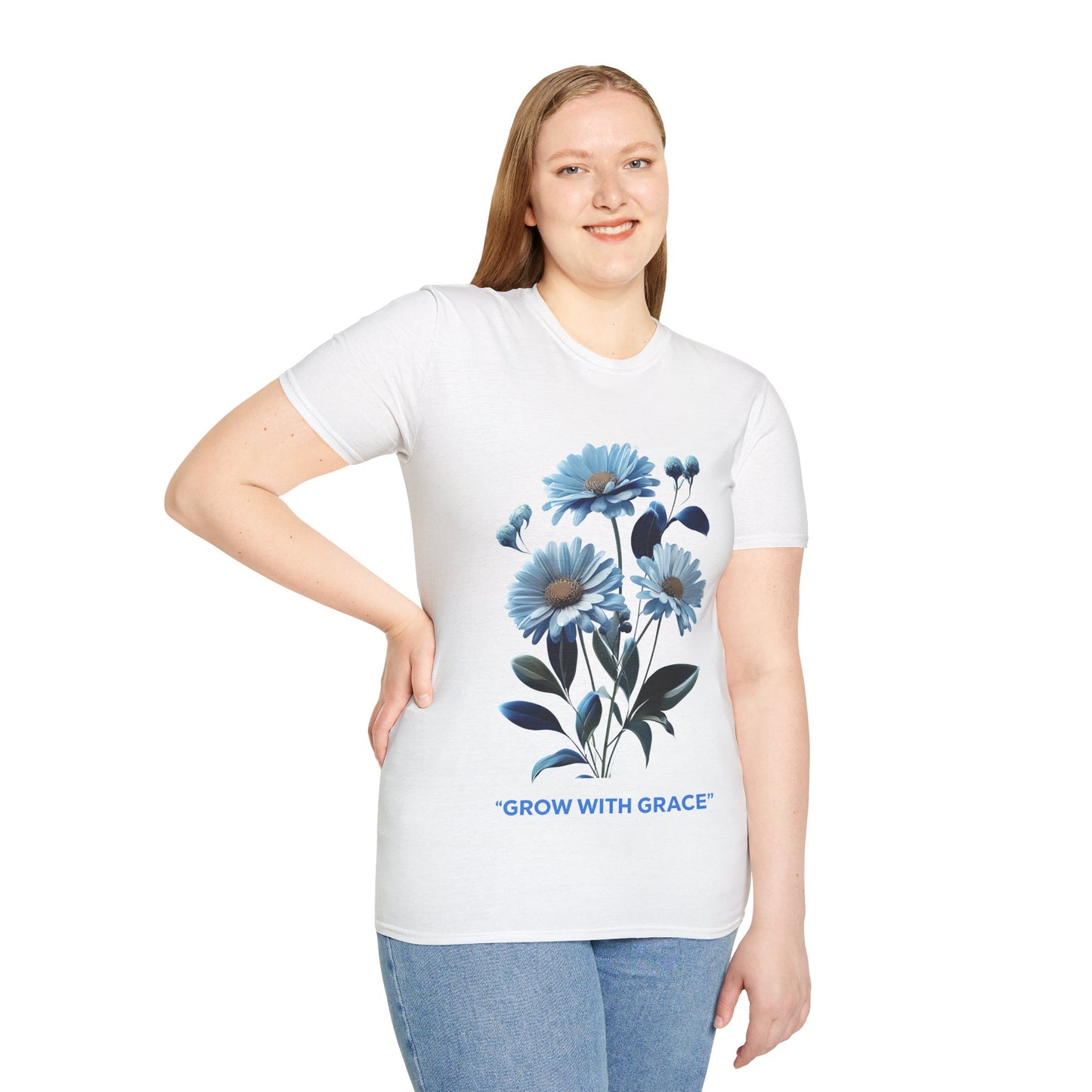 Freya's Floral Growth Inspirational Adult Shirt