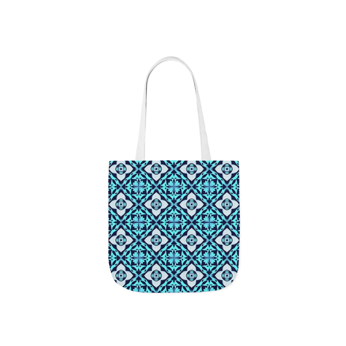 Gaia's Blue Geometric Tote Bag