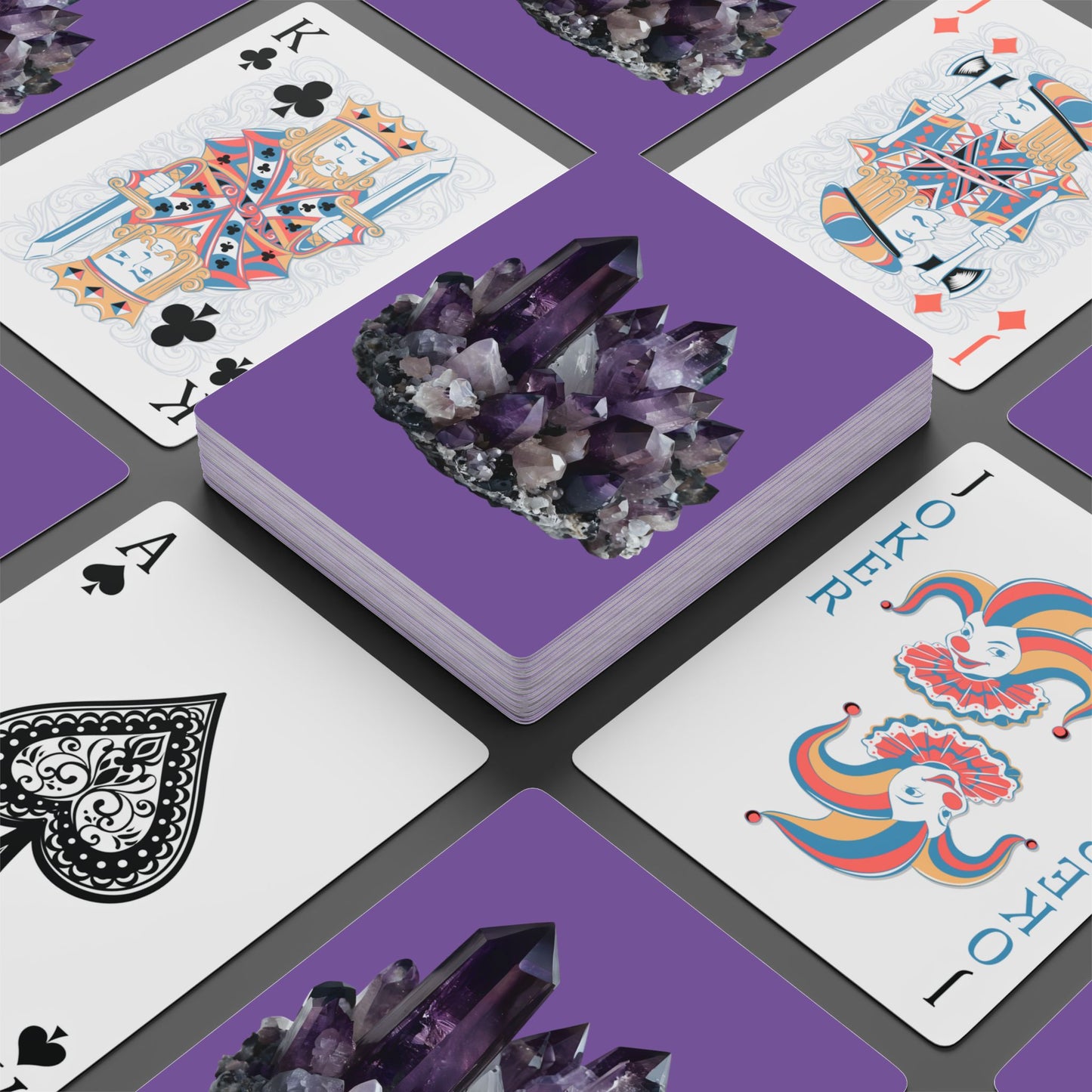 Amethyst Cluster Playing Cards